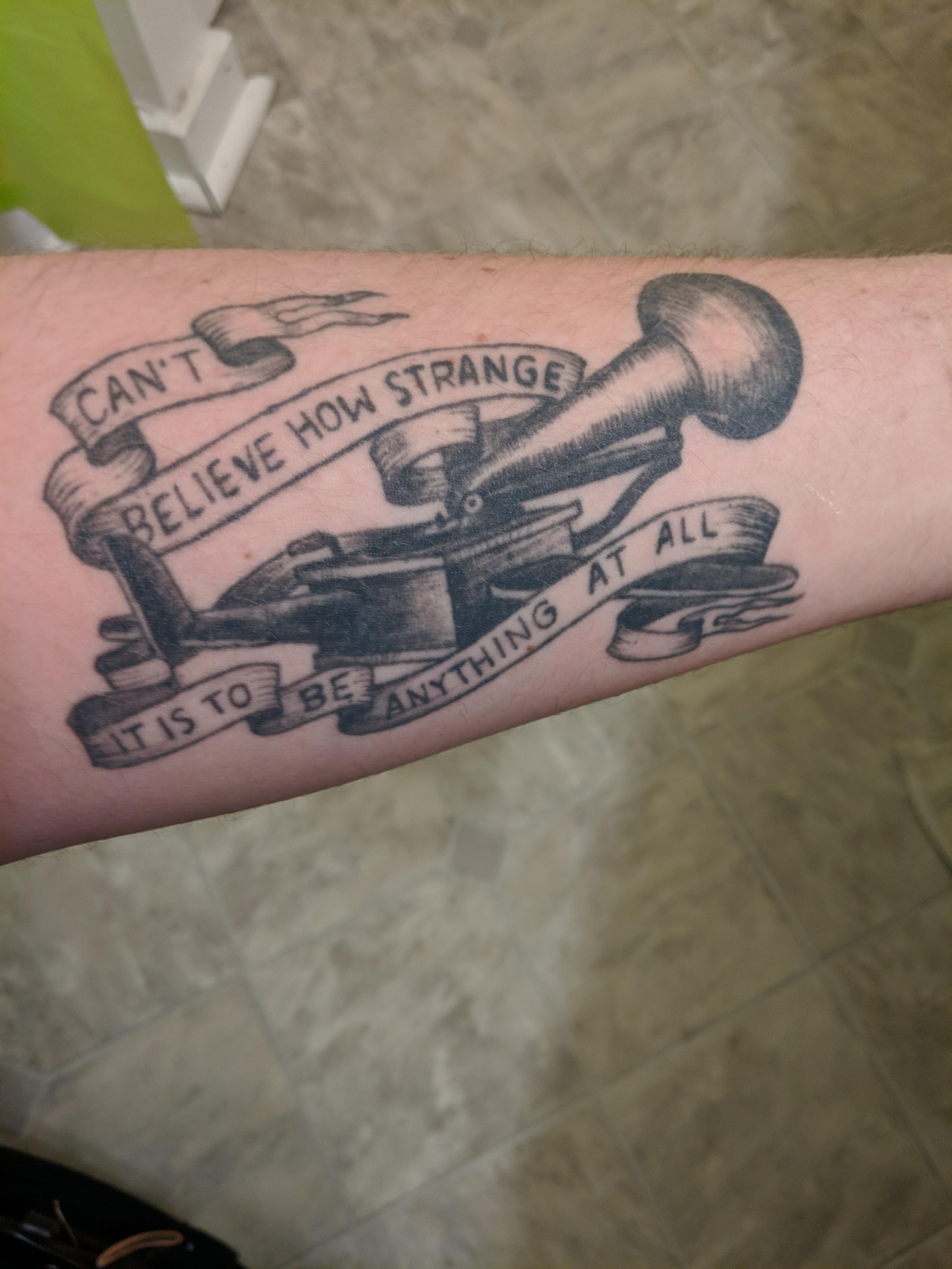 First tattoo, everyone told me id regret getting a band