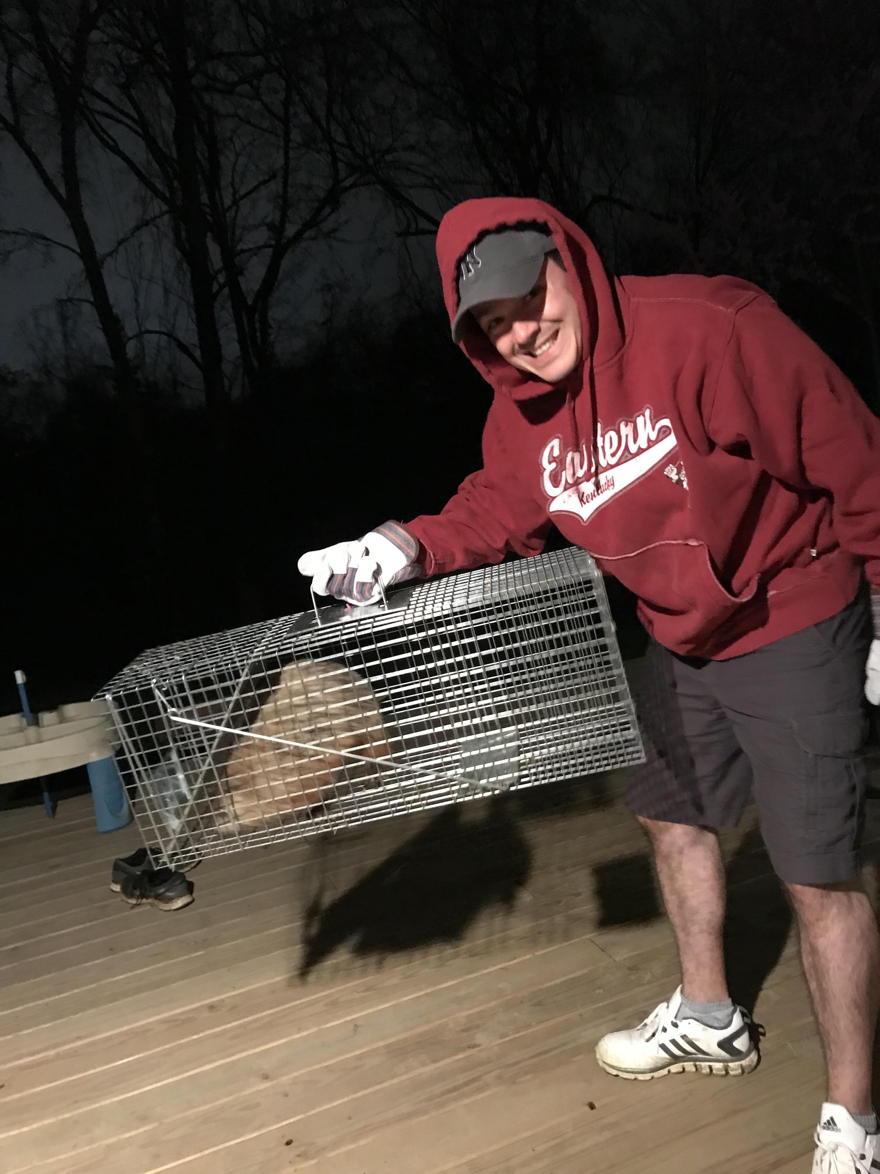 Finally caught the guy burrowing under my house. Now to release him in