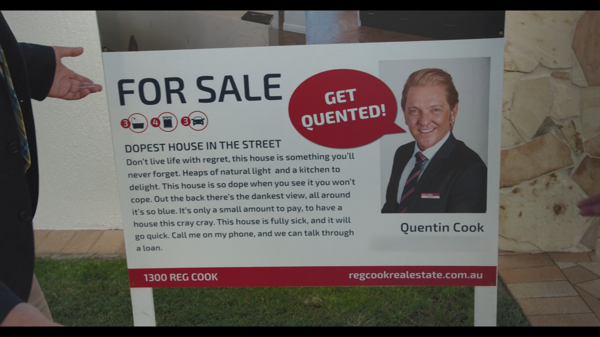 Quentin Cook drops some sick rhymes in his For Sale ad (Lunatics