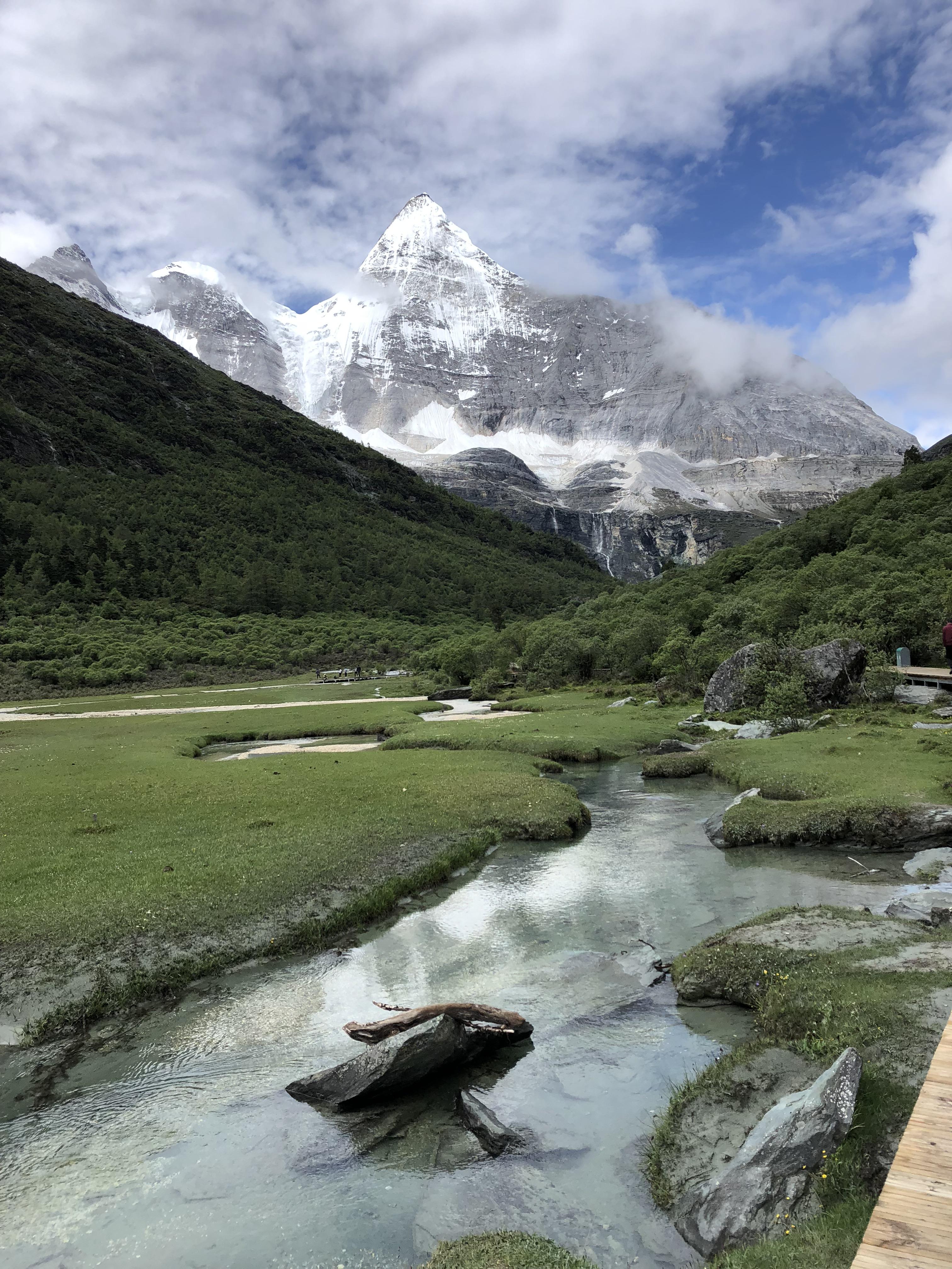 Hiking at Yading Nature Reserve, Daocheng Yading, China