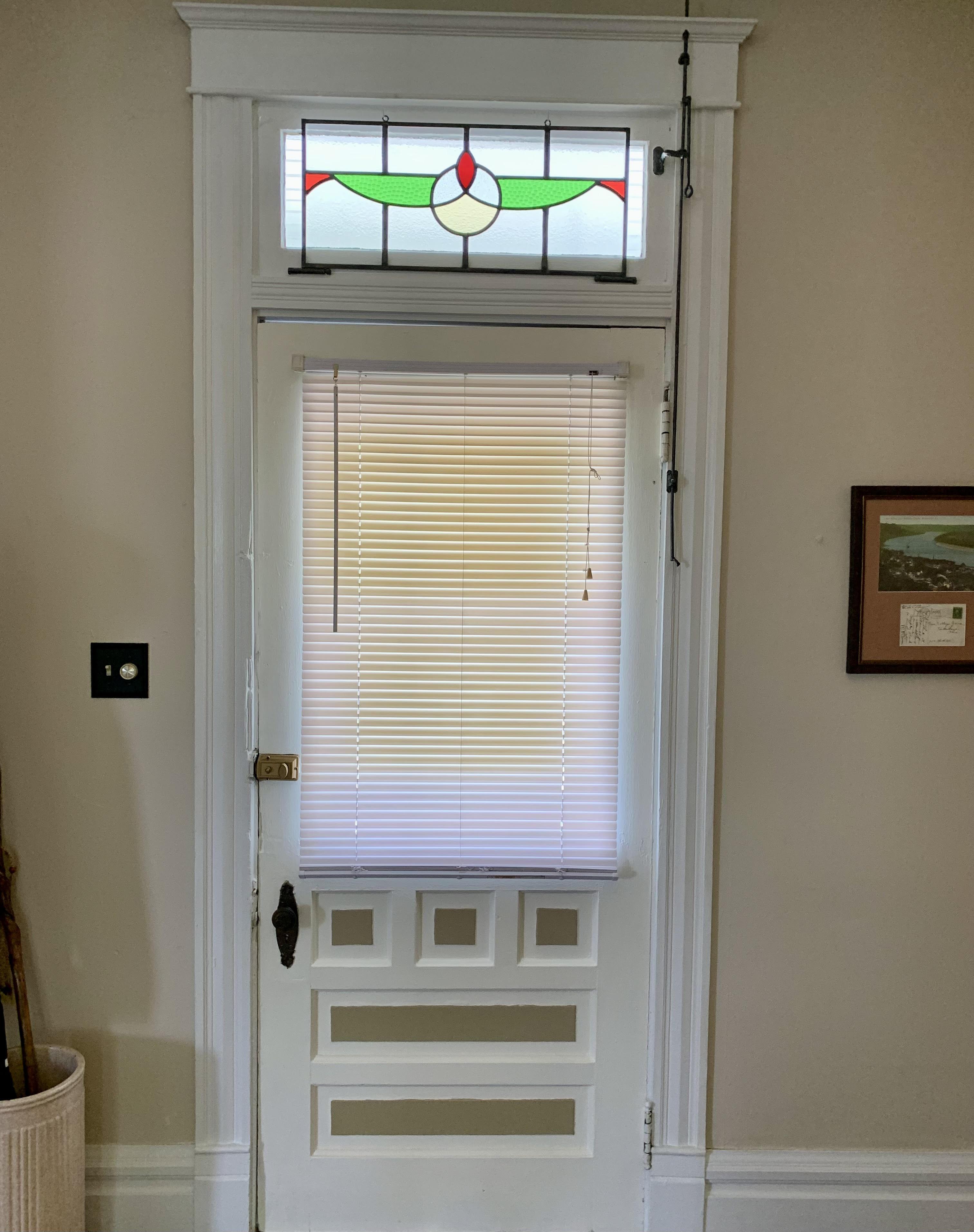 Another Transom Window with original hardware. This is the front door