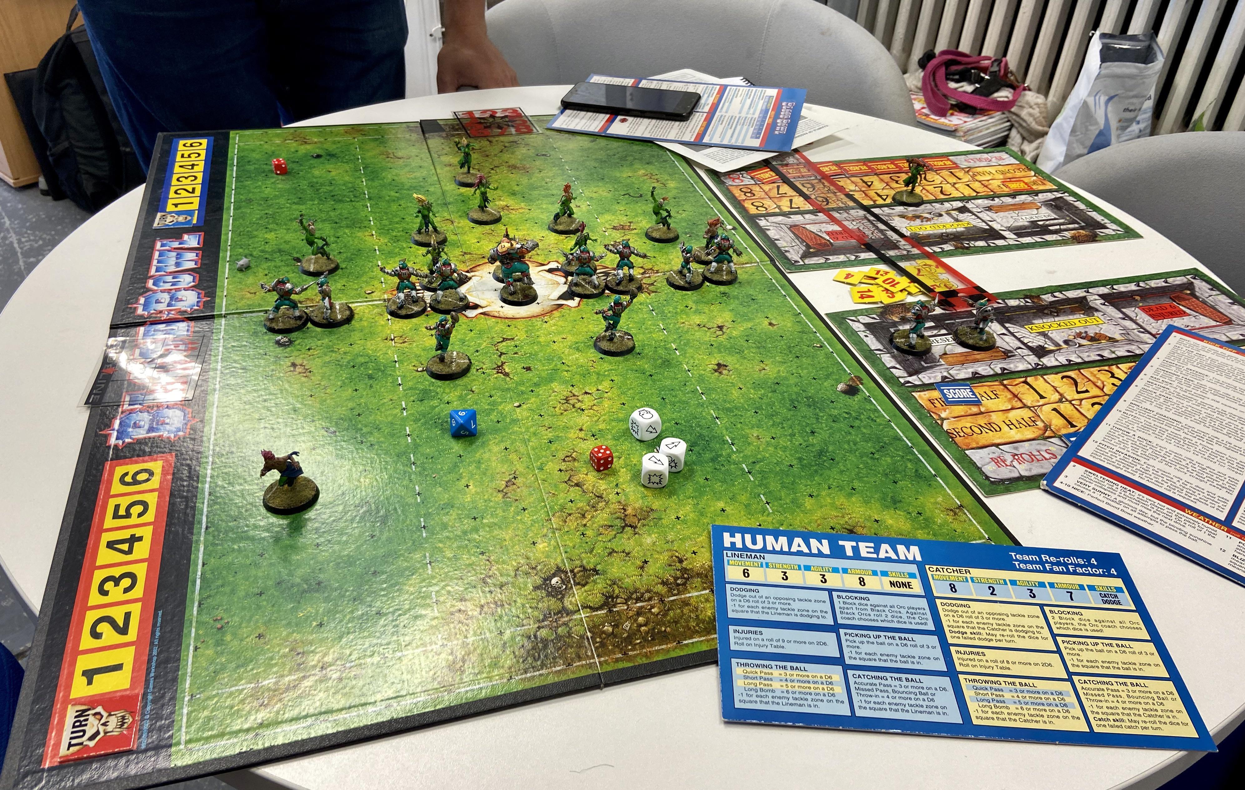 First game of blood bowl in a long, long time and my first game IRL of