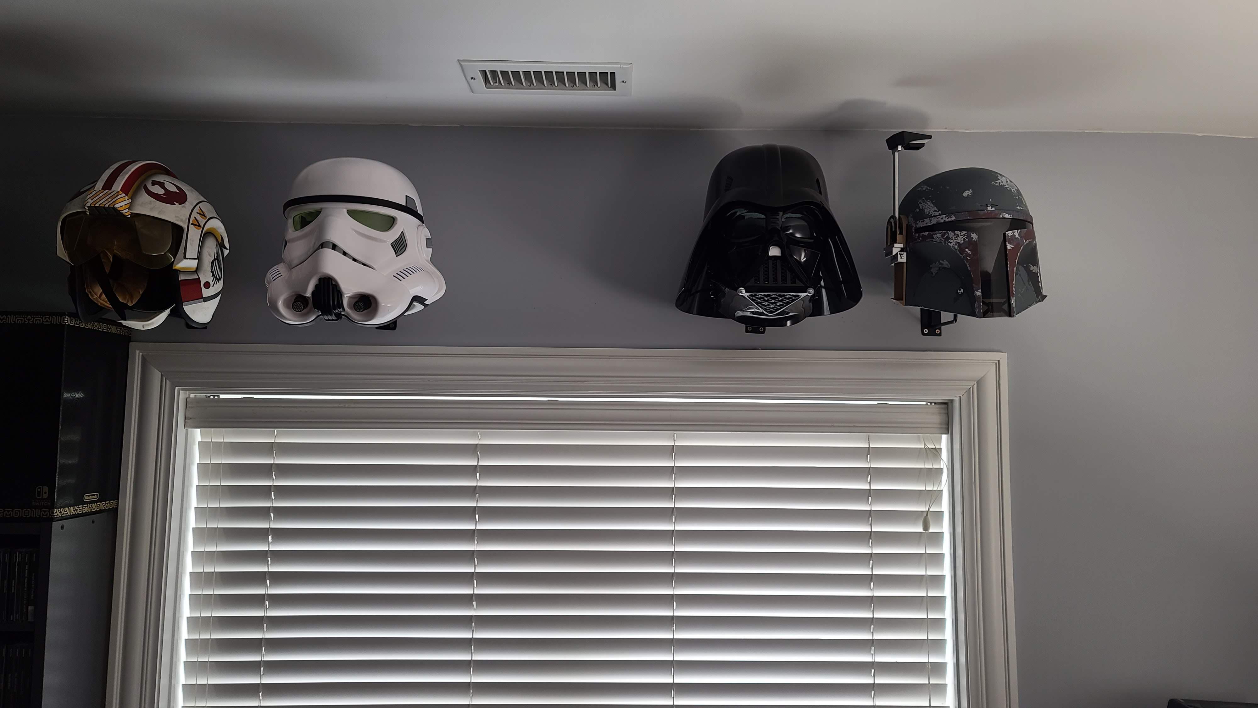 Finally Mounted My Black Series Helmets! r/starwarscollecting