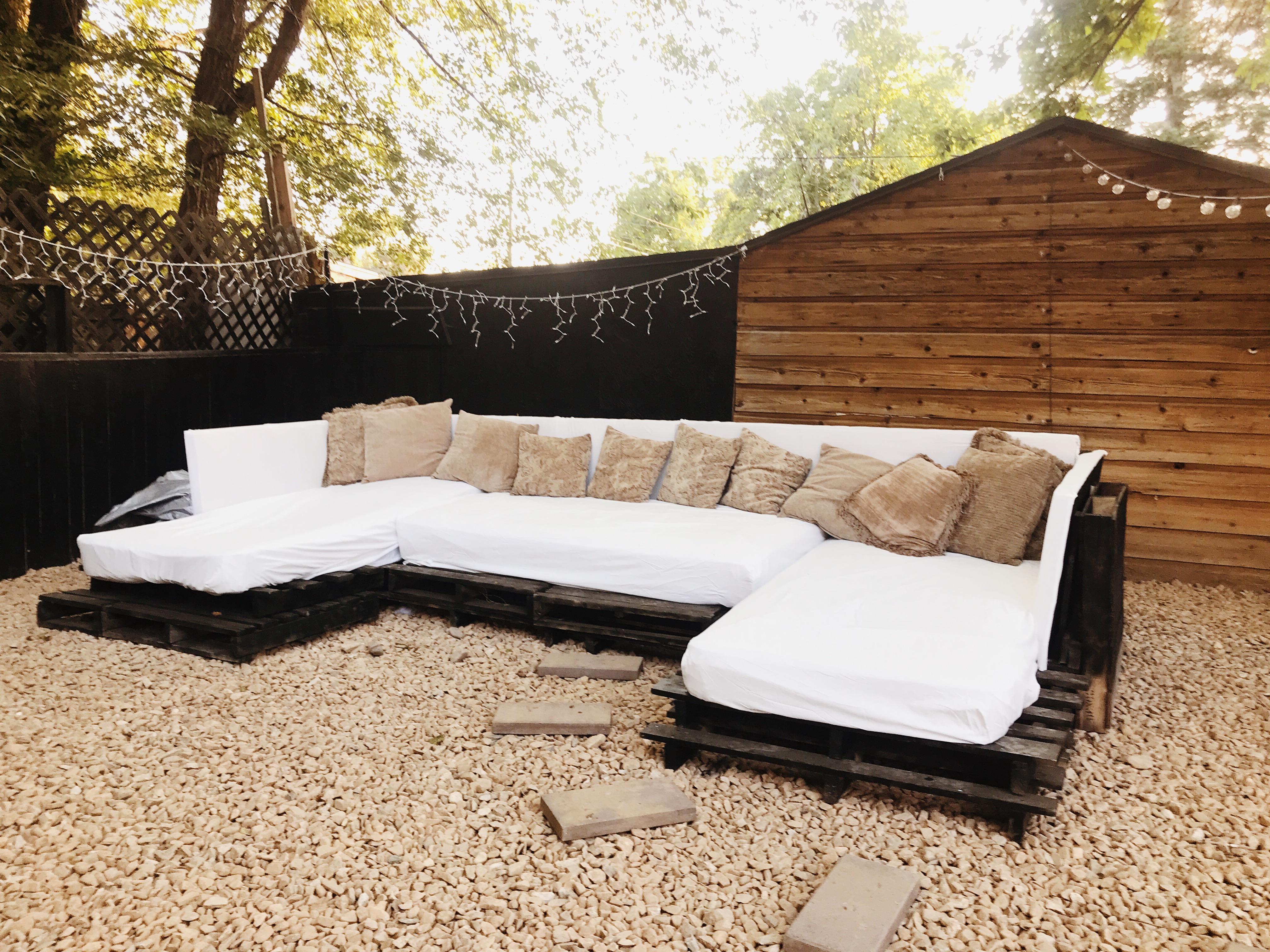 It’s definitely not fine carpentry, but my mom helped me make a couch