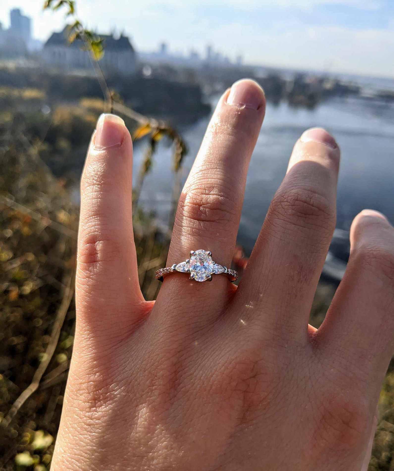 Recently took the plunge myself! The ring is a 1 carat oval diamond
