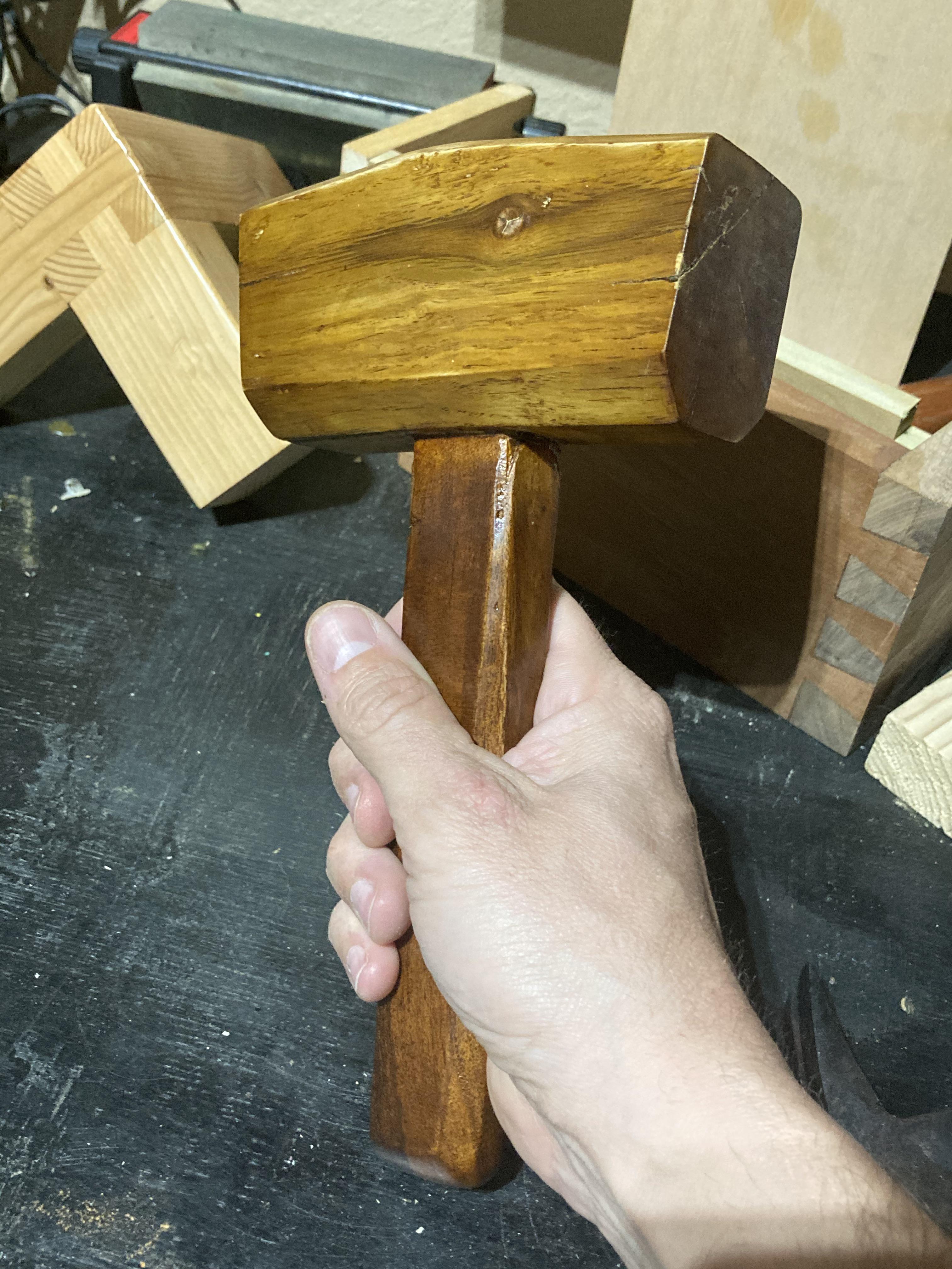 Basic mallet I made after watching a Rex Krueger video. r/handtools