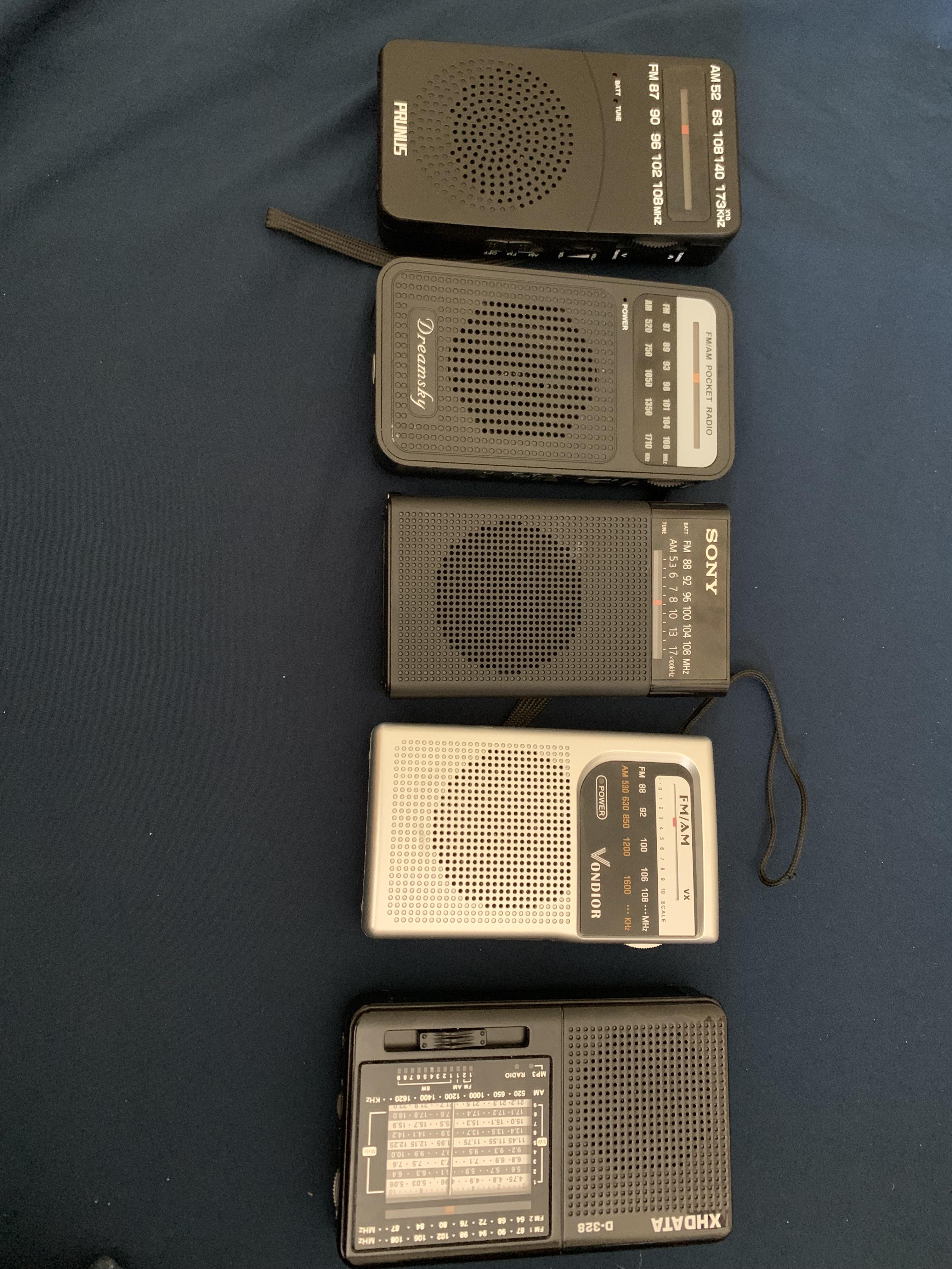 My small collection of portable transistor radios. r/transistorradios