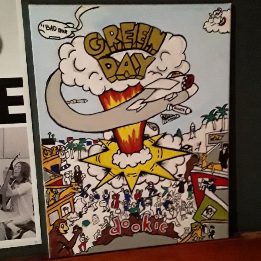 painting of dookie I made a couple weeks ago. it's not perfect, but I'm