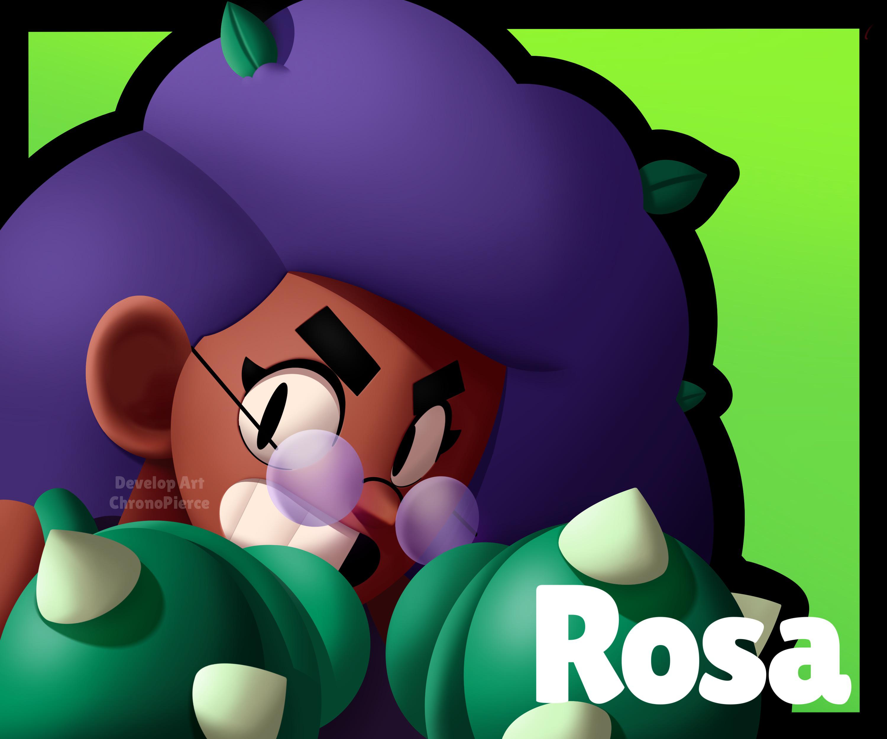 Rosa Icon In 3d Art Style 13 28 Brawlstars