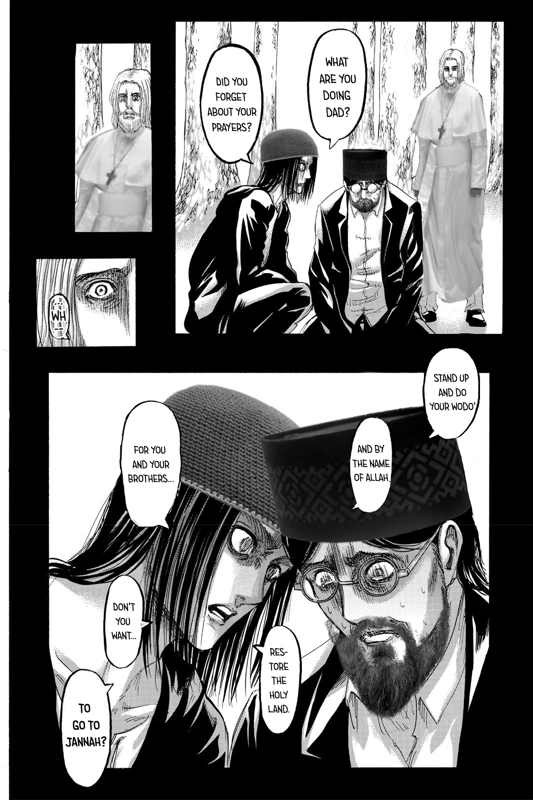 Eren reminds Grisha of his faith. titanfolk