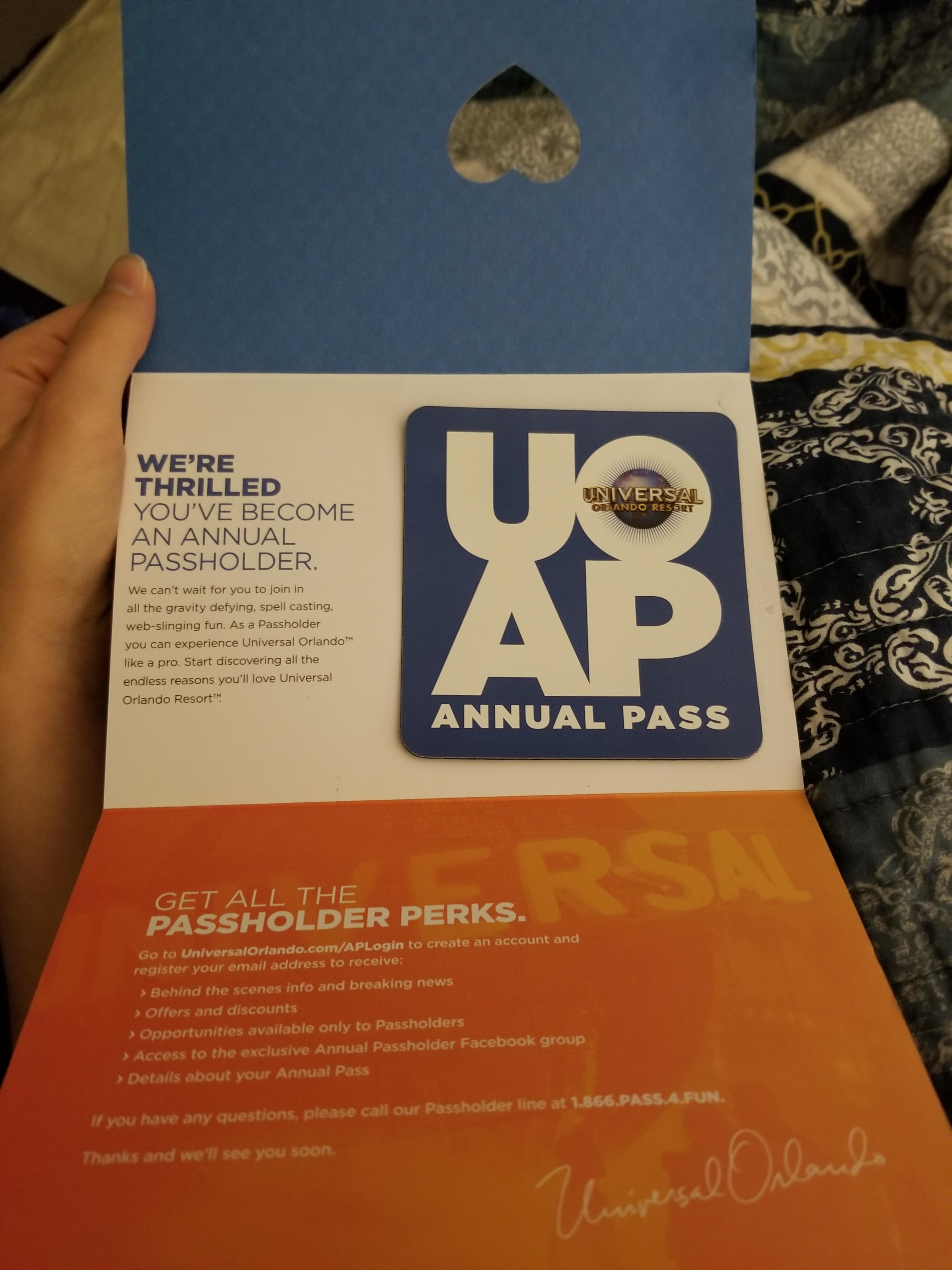 Mystery Annual Pass r/UniversalOrlando
