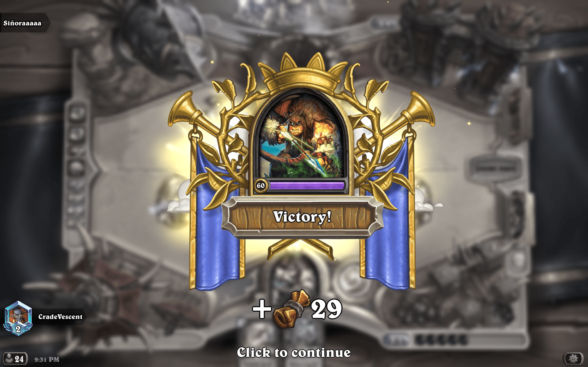 Hearthstone now shows the amount of XP you get after match r/hearthstone