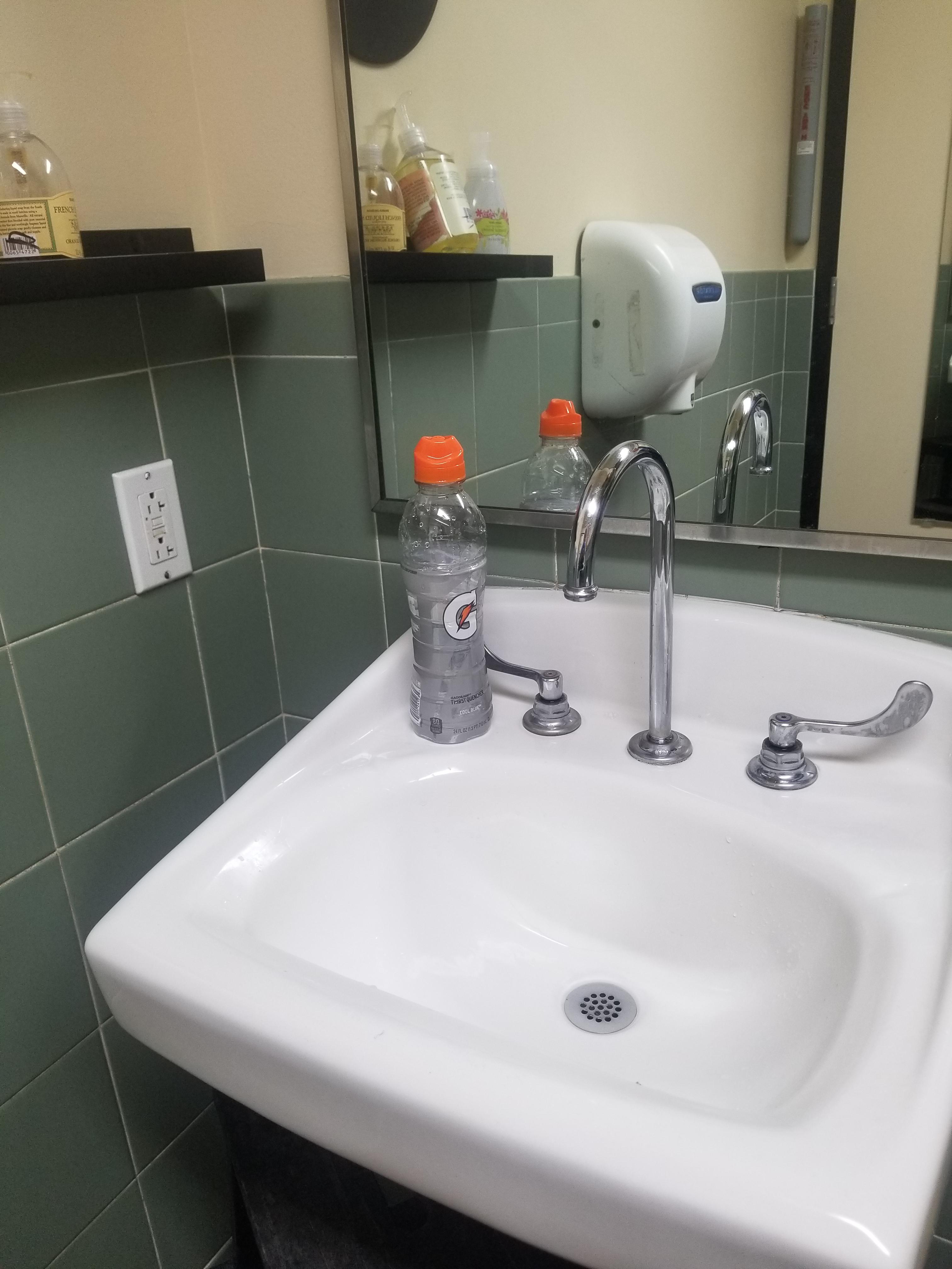 Just poured out over half a Gatorade to fill it with Trader Joe's sink