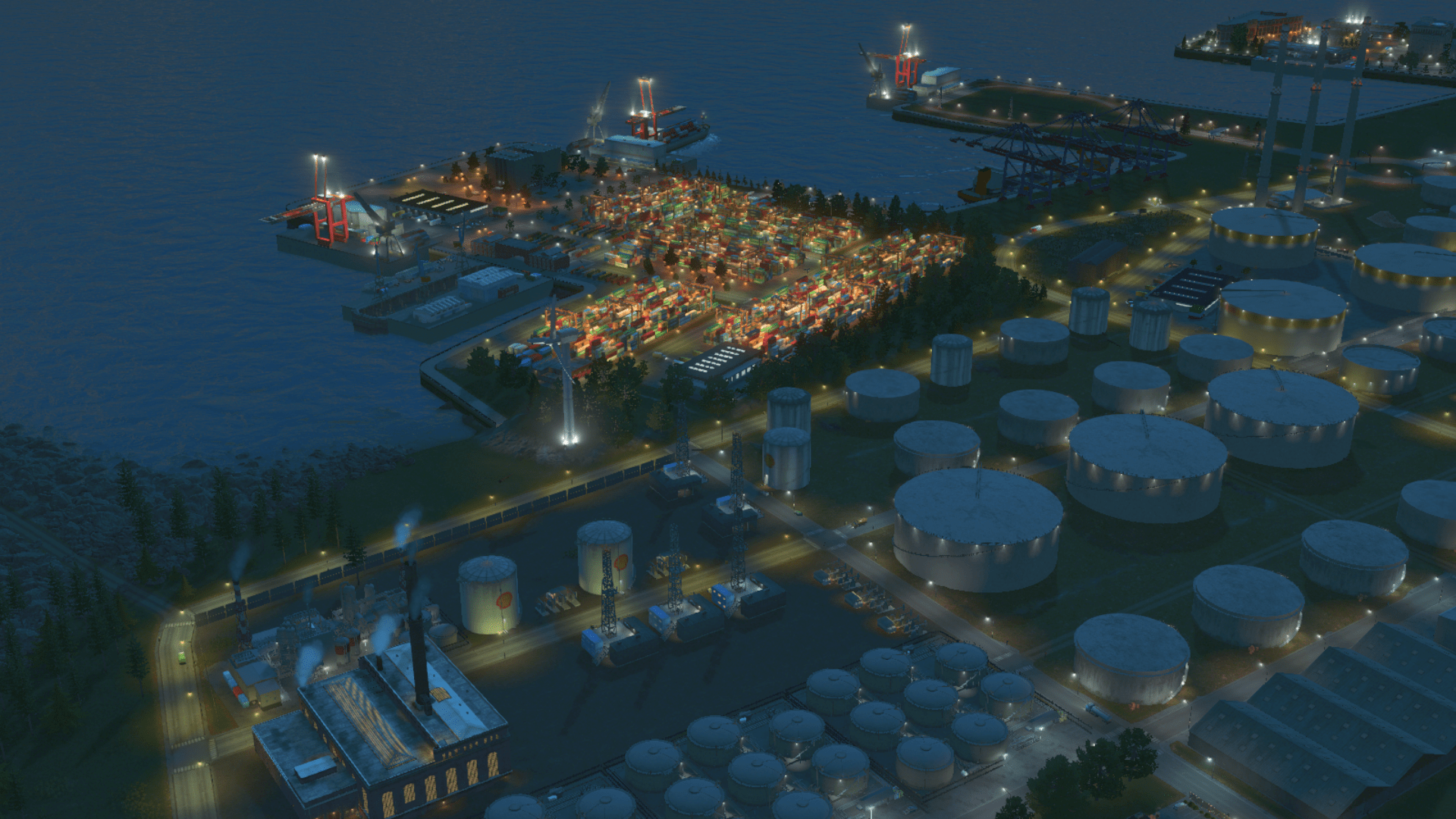 Industrial harbor r/CitiesSkylines