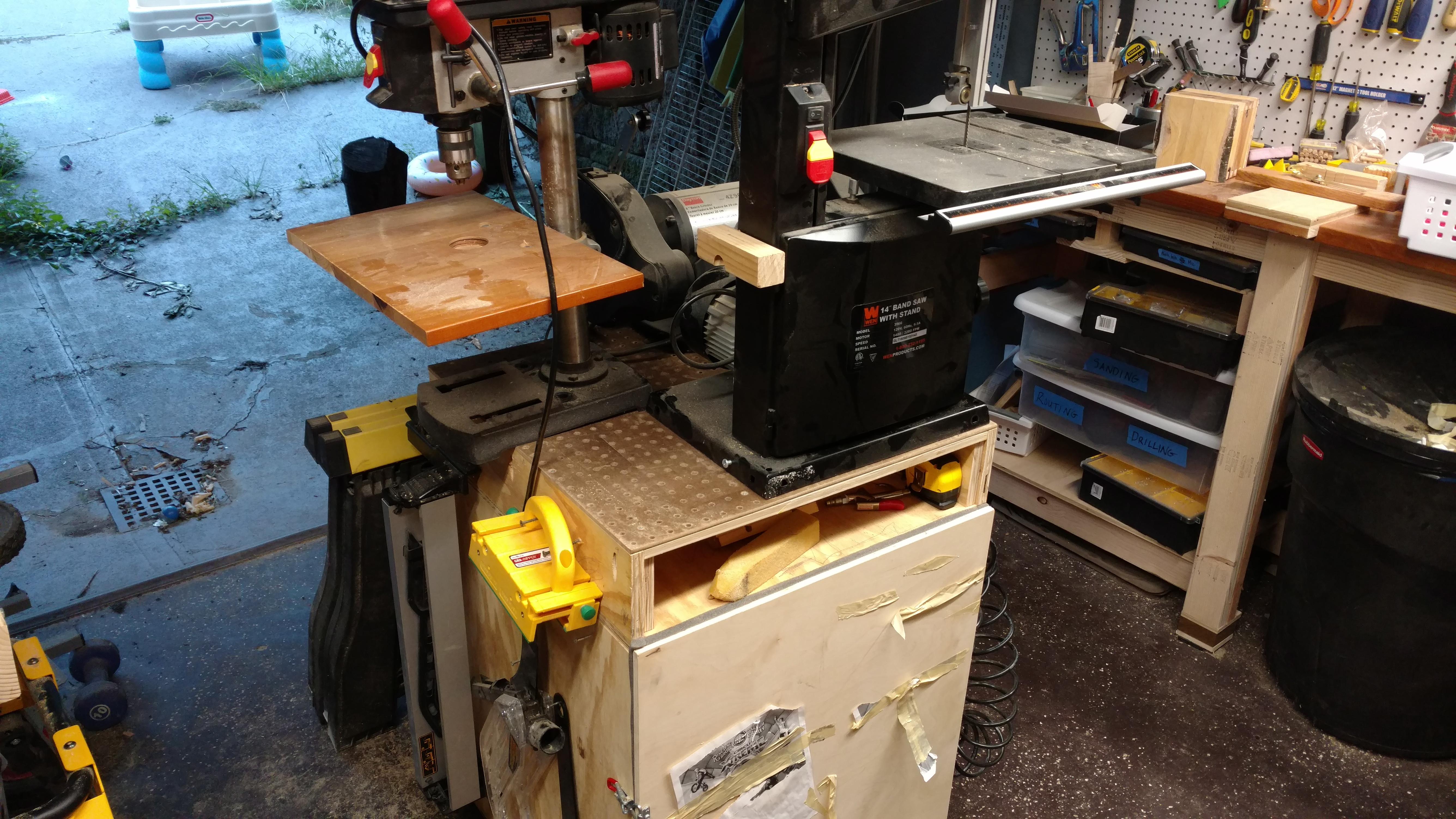 Tips for consolidating bench power tools? r/woodworking
