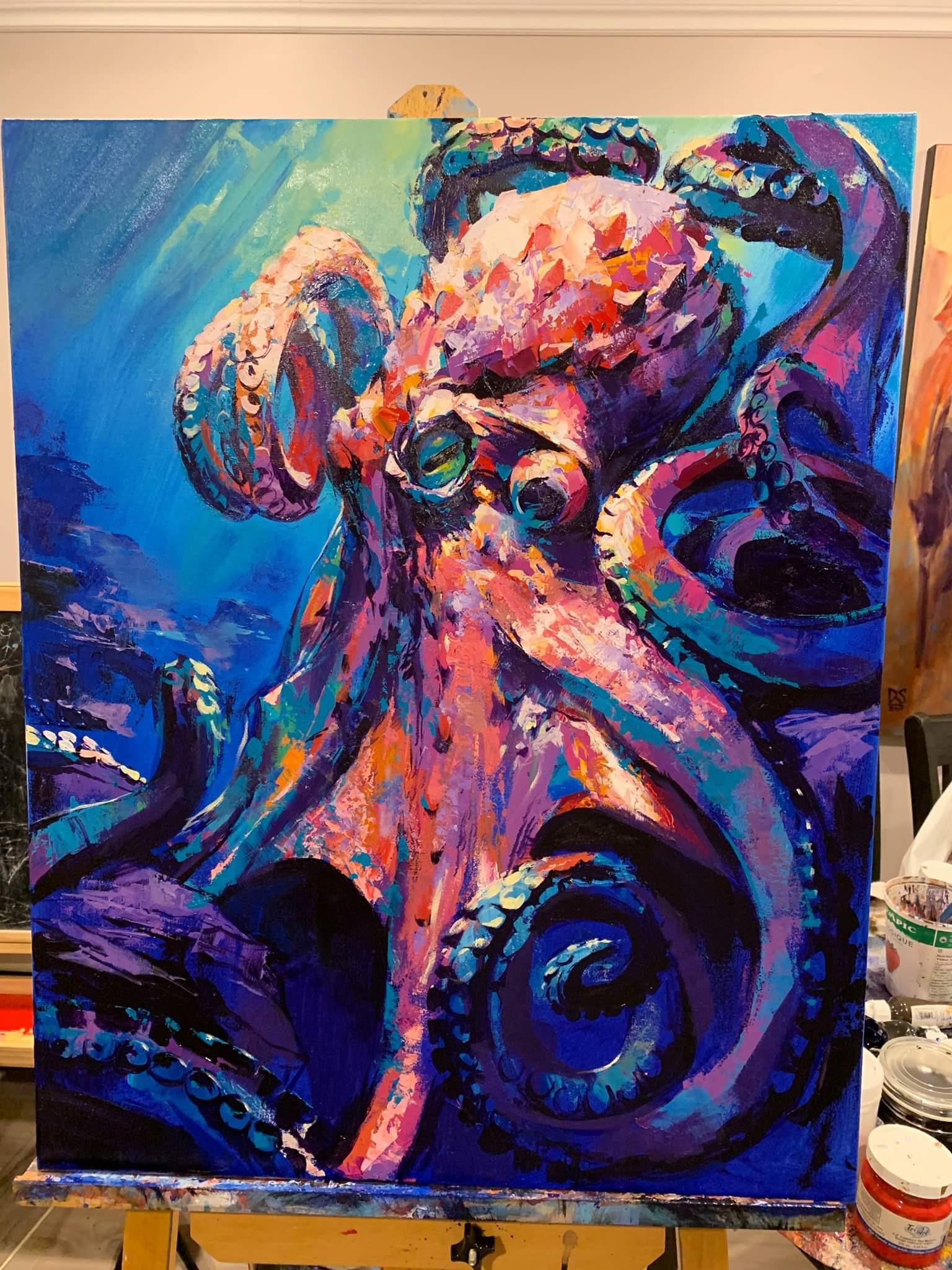 Acrylic Octopus Painting Top Painting Ideas
