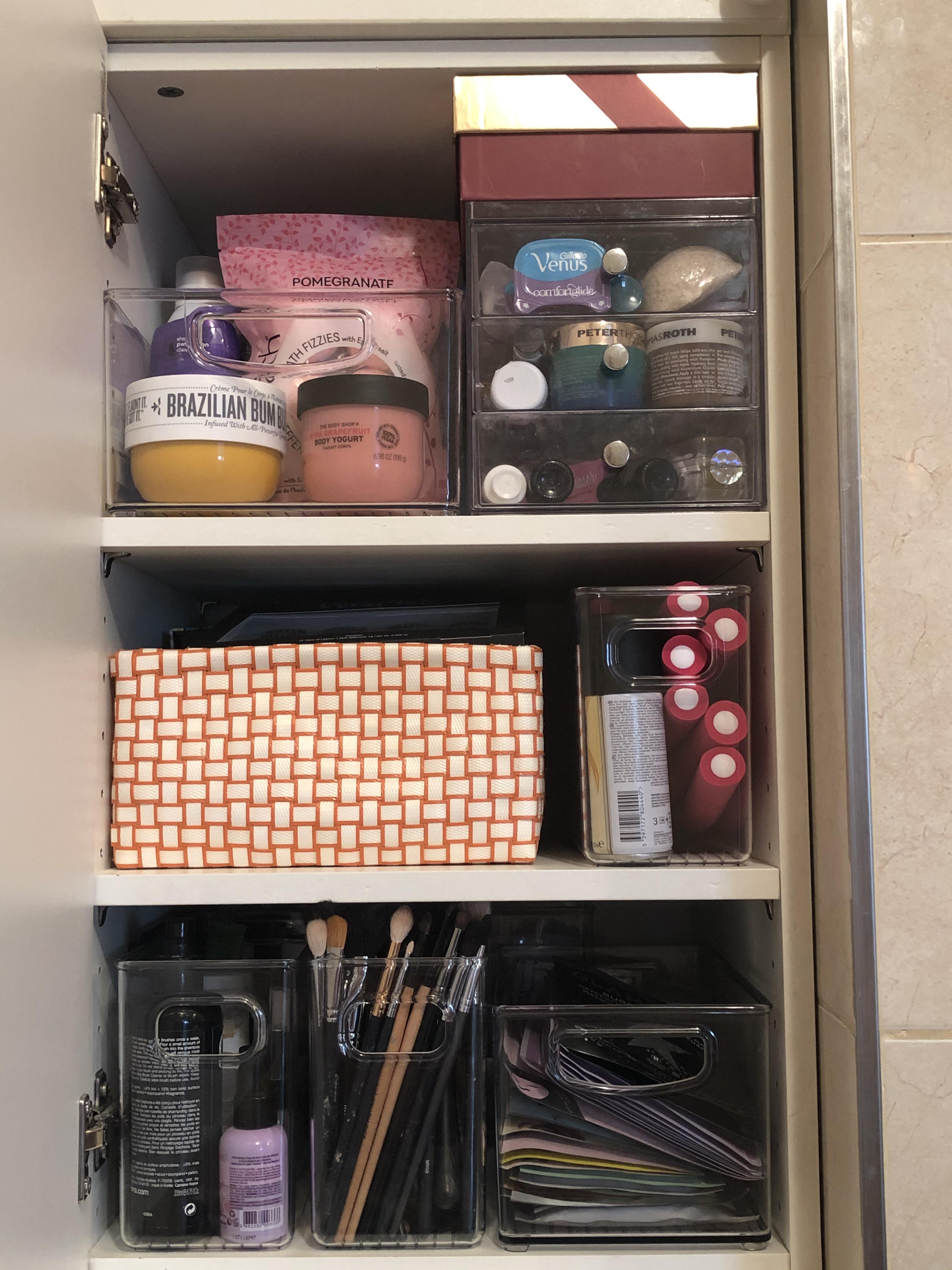 Organized my bathroom cupboards this week