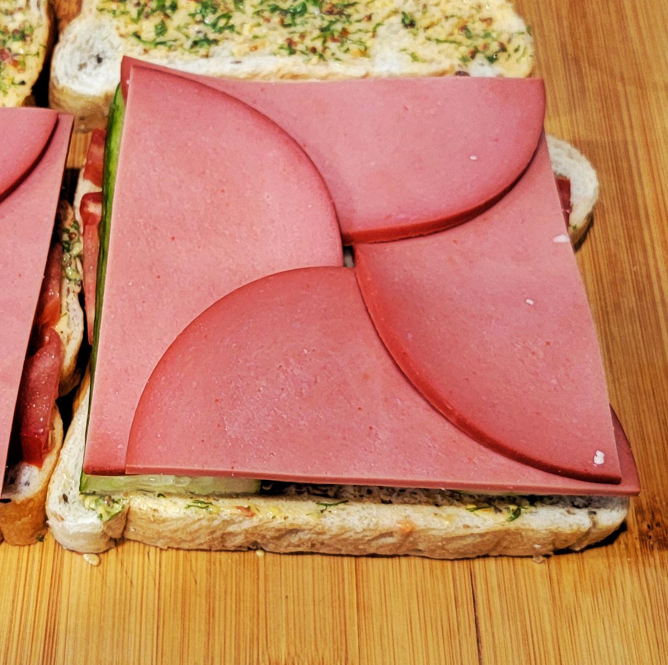 Bologna Meat Sandwich