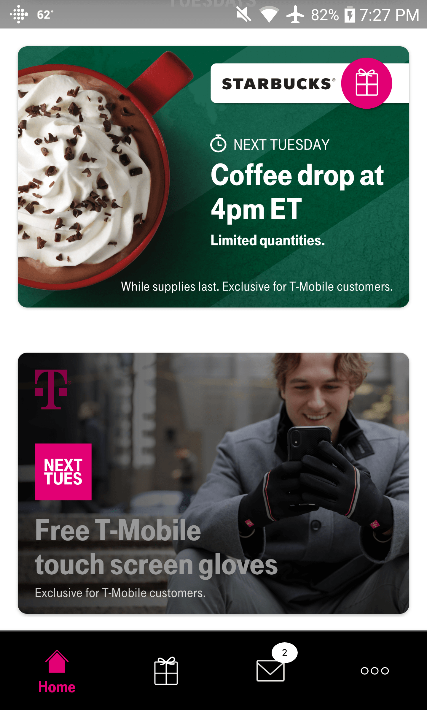 Next week TMobile Tuesday Free 5 off on Movies from Atom, Free TMobile touchscreen gloves
