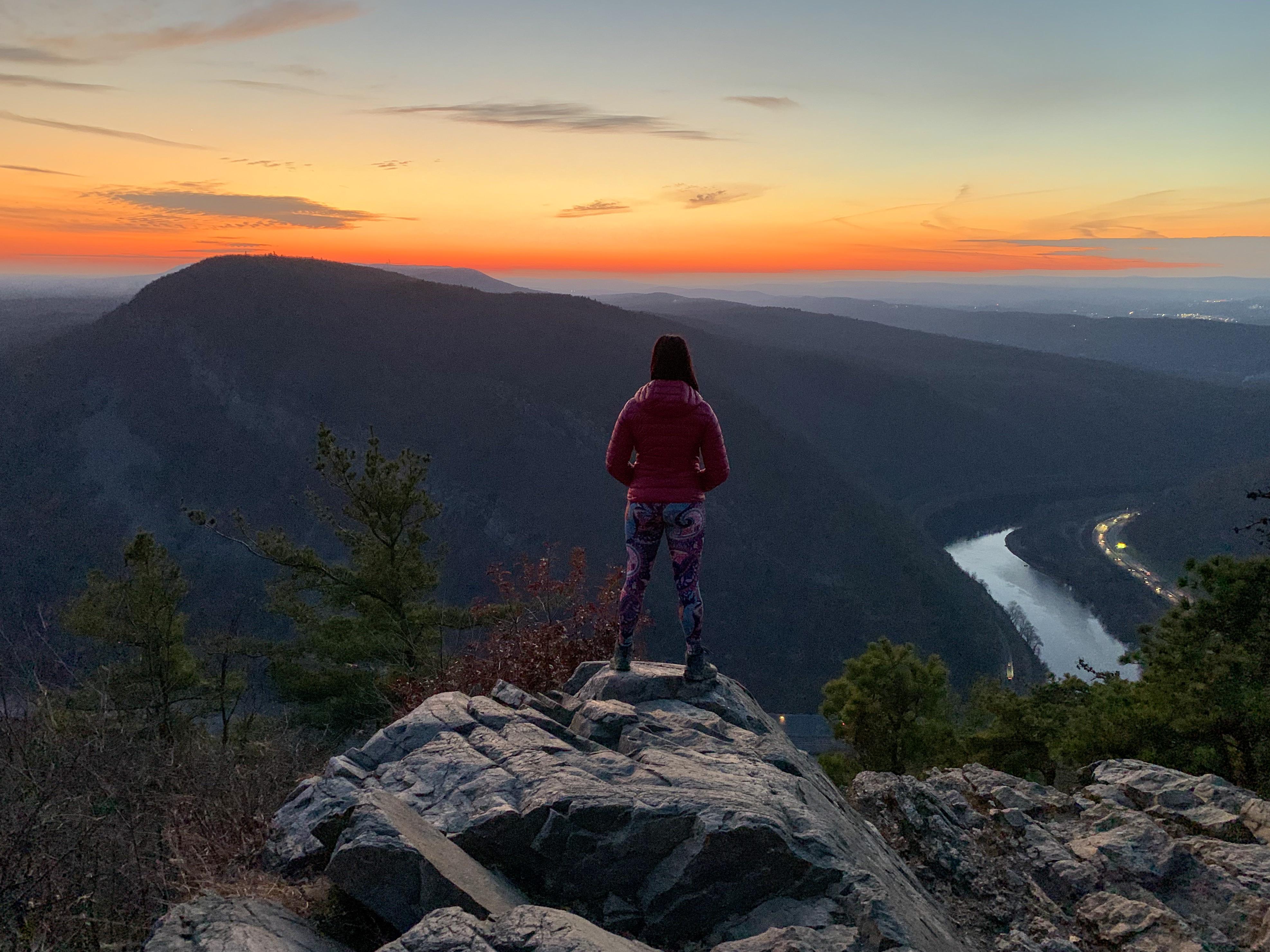Taking advantage of these early November sunsets. Mount Tammany