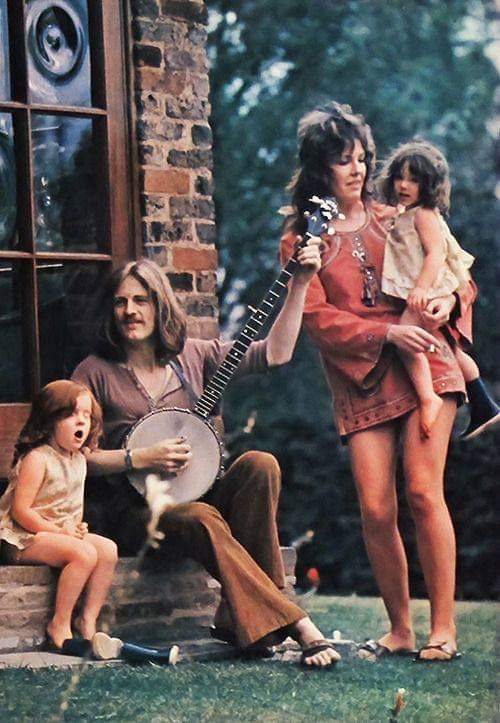 Led Zeppelin's John Paul Jones with his family, 1970's r/OldSchoolCool