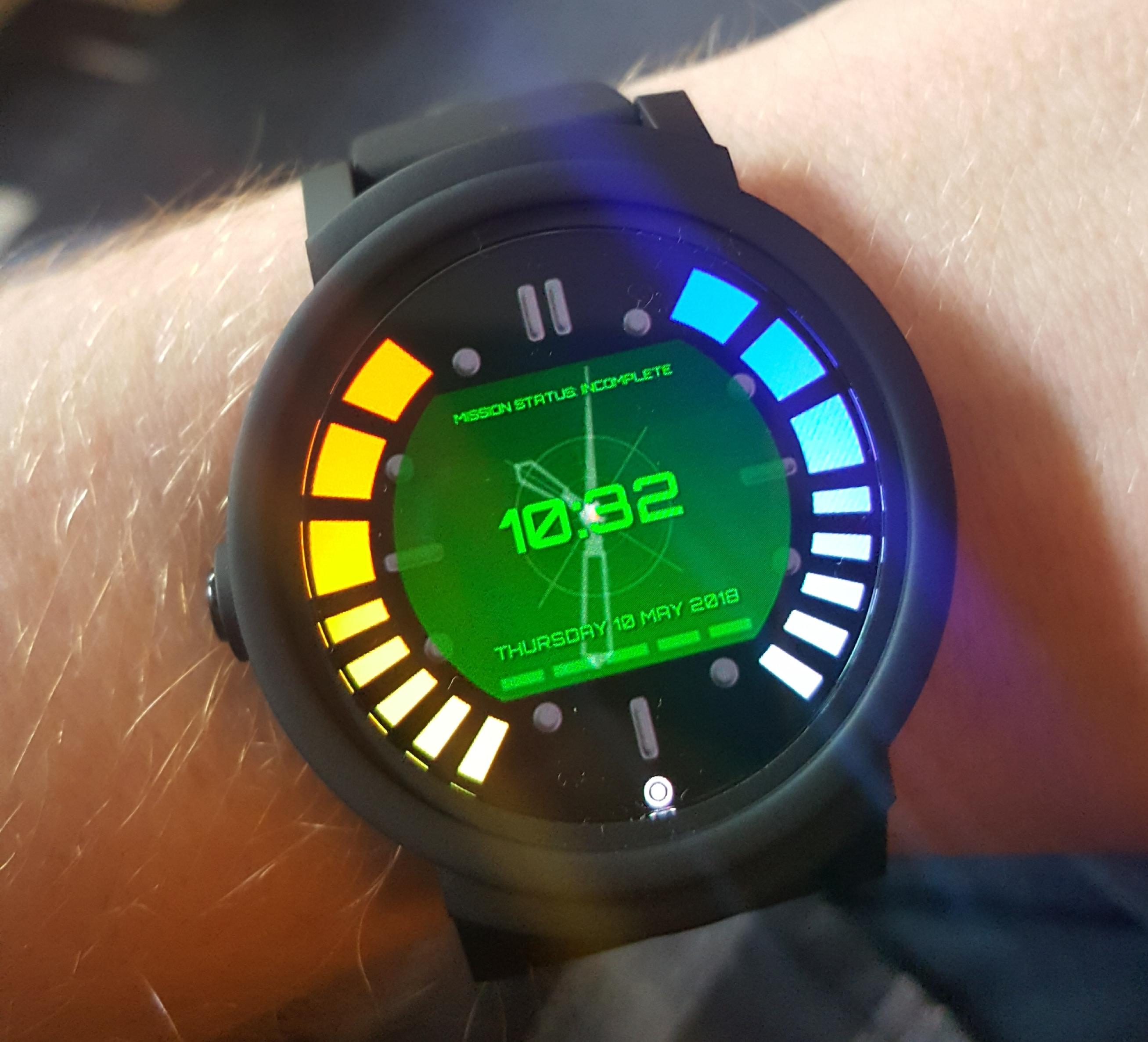 This digital watch my little brother got me for my birthday today [N64 007 GoldenEye themed] r