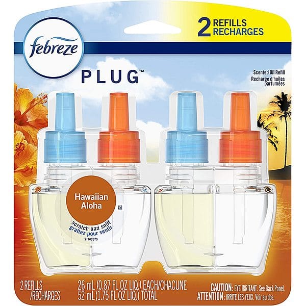 [Amazon] 2Ct Febreze Plug in Air Freshener & Odor Eliminator Refill (Various Scents) from 4.21