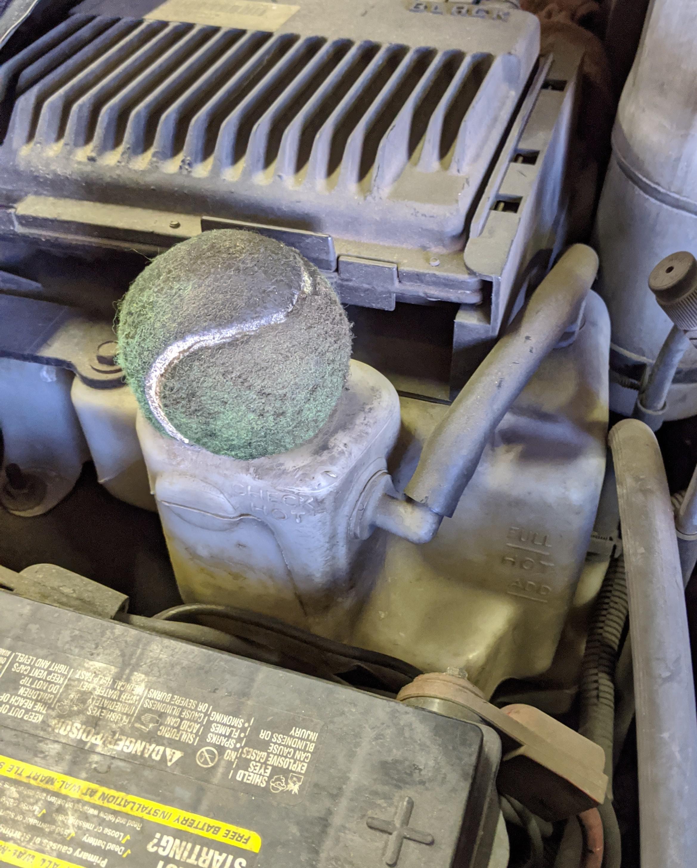 Coolant cap, surprising they declined any repairs