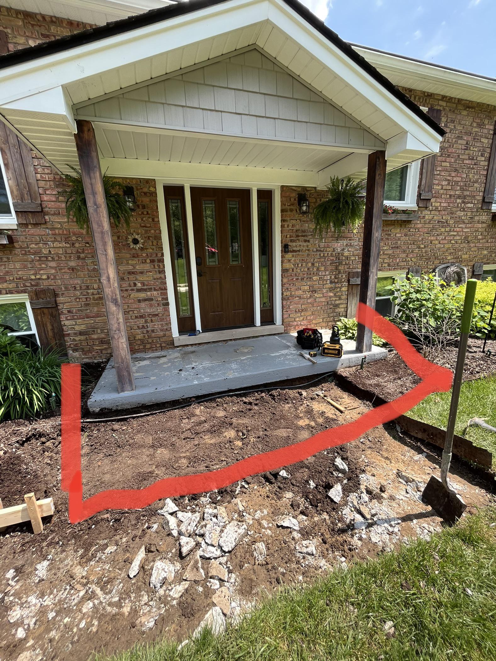 Do I have to put a footing and block if I extend this porch cap? Can I