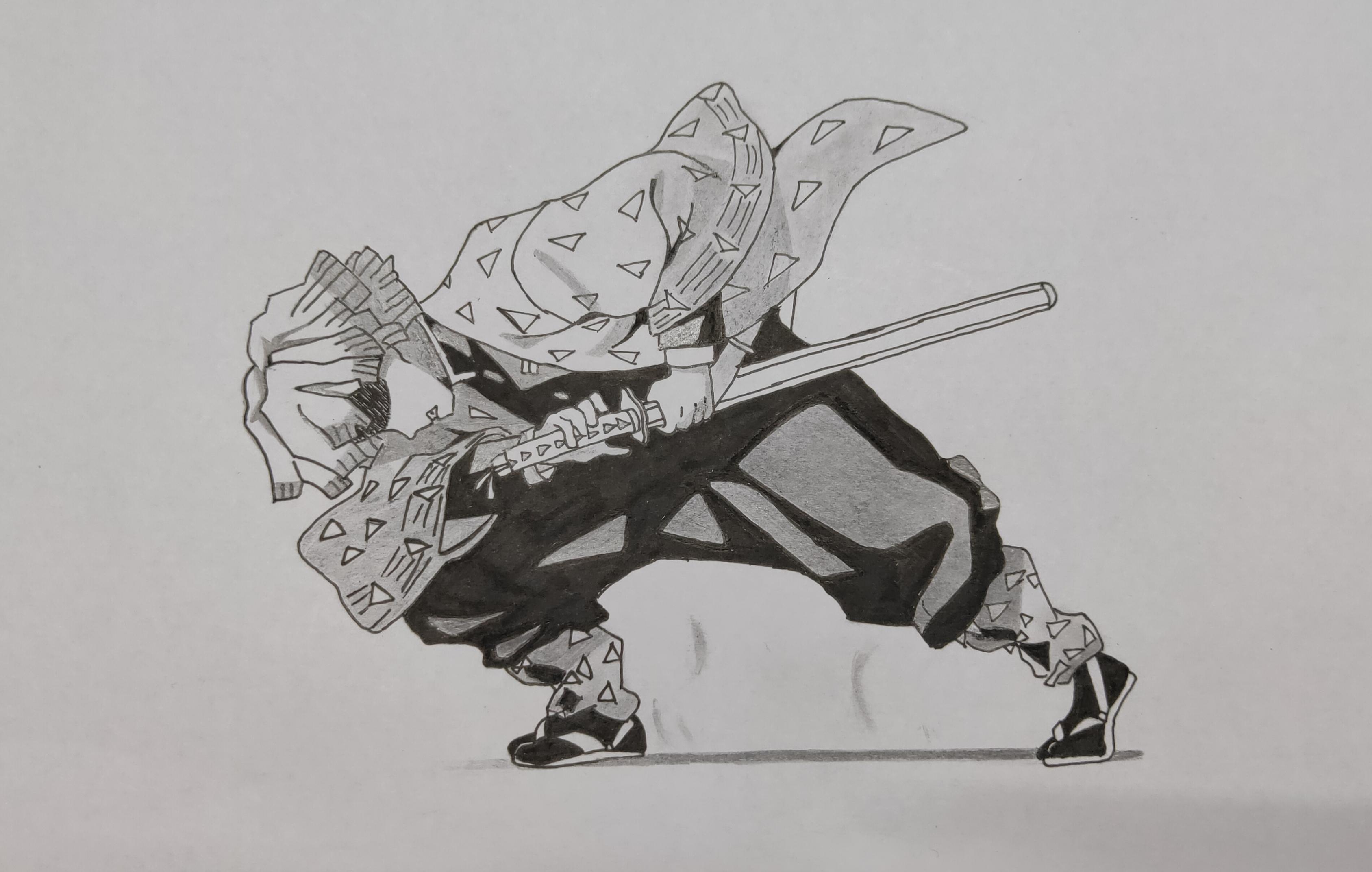 Zenitsu Drawing r/KimetsuNoYaiba