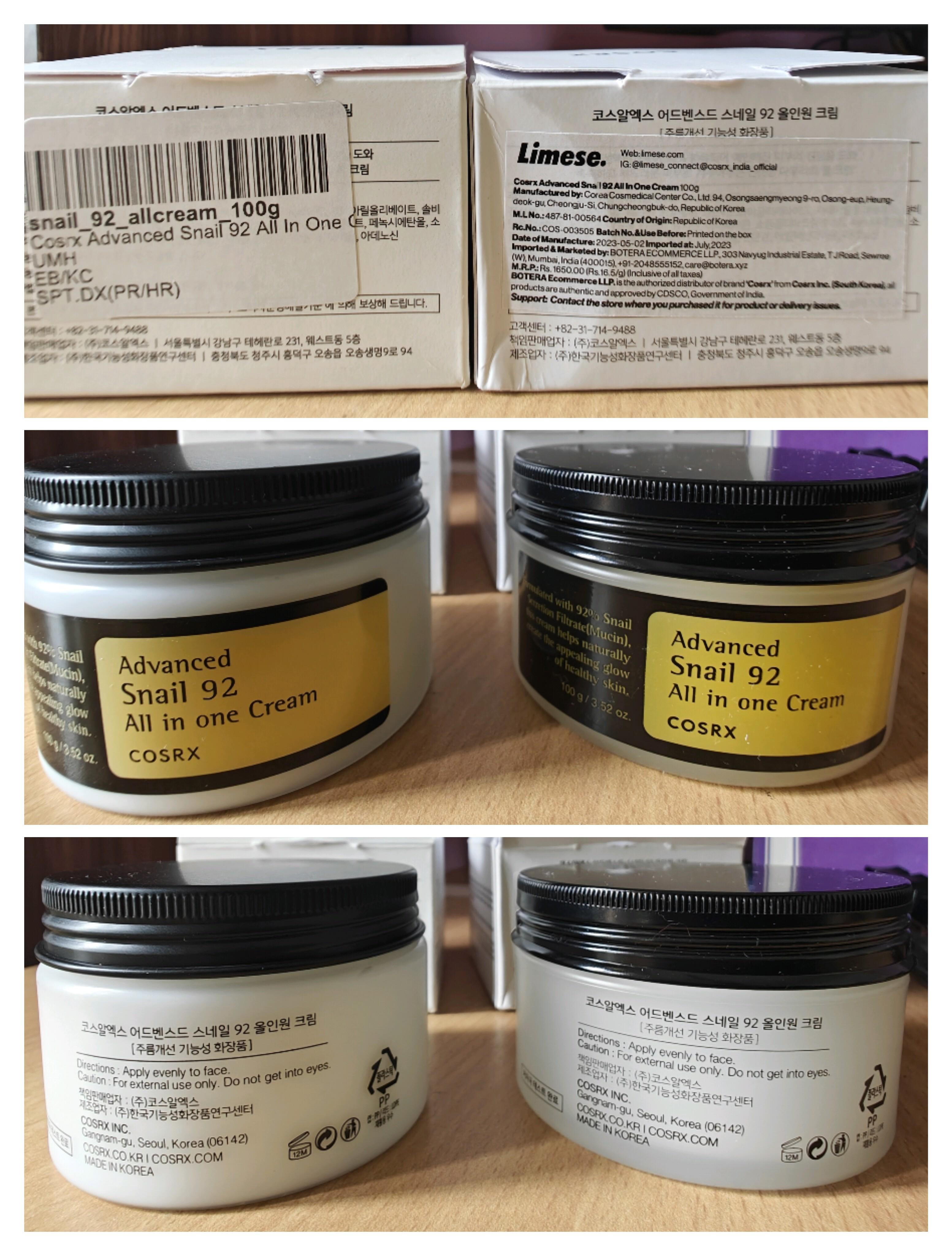 Fake COSRX Advanced Snail Mucin 92 All In One Cream Alert! r