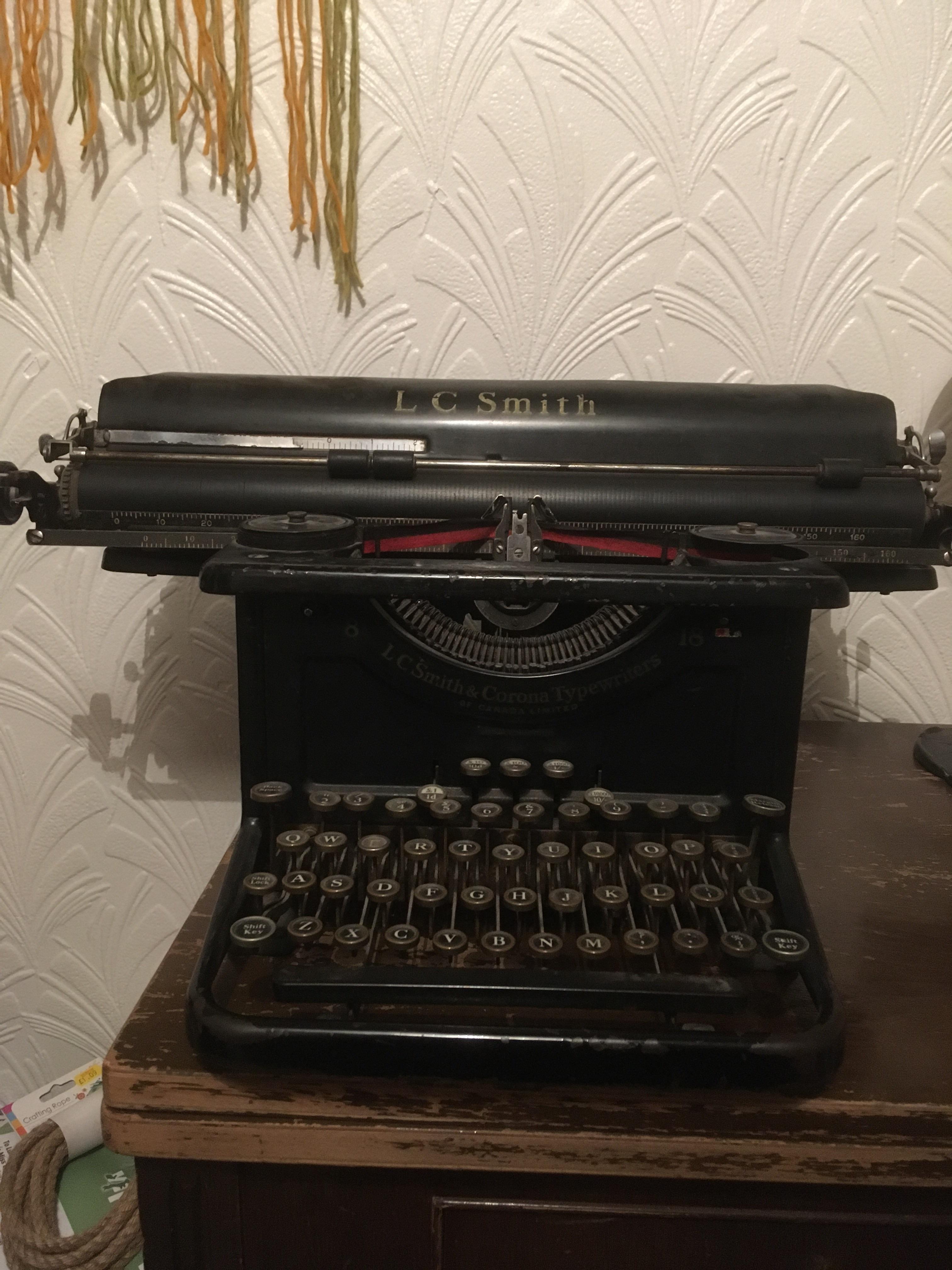 I bought this typewriter a few years ago and I’m trying to get some