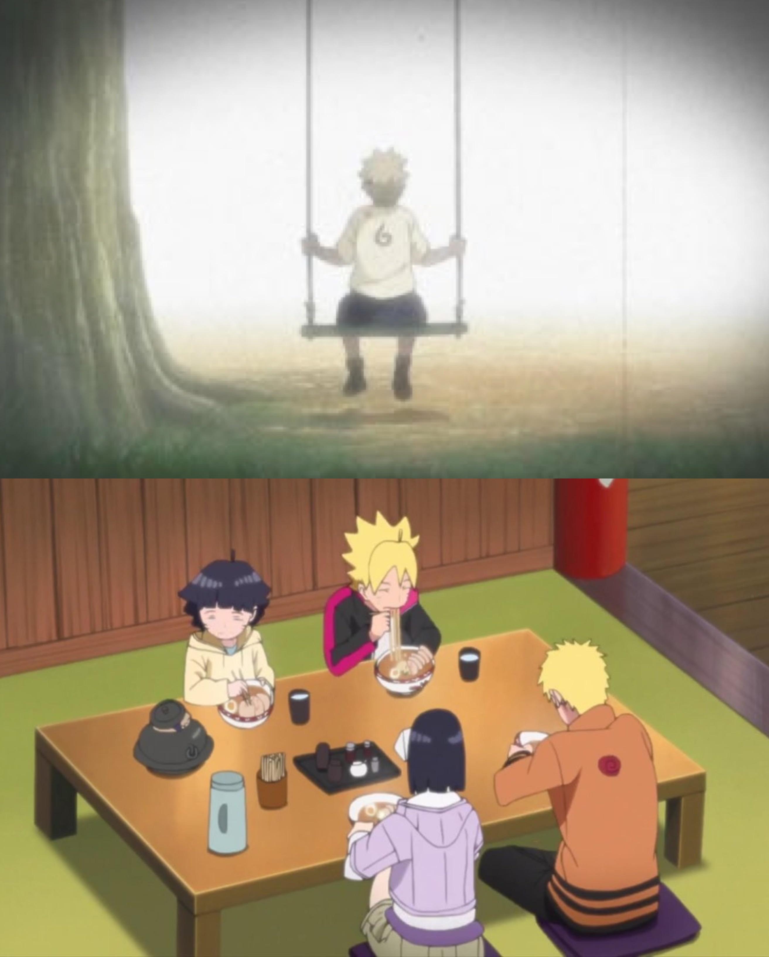 The latest episode really warmed my heart!seeing Naruto with his family