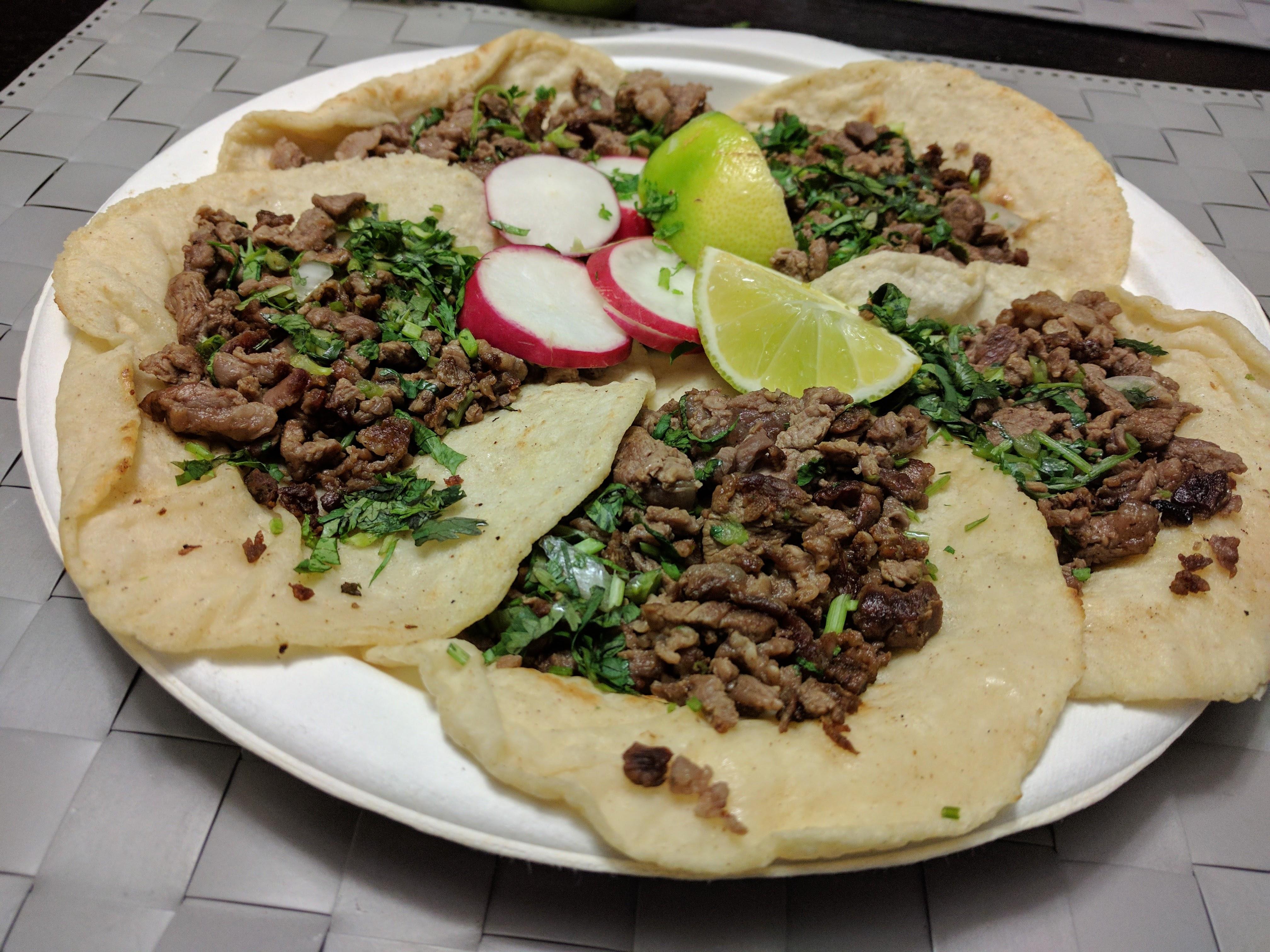 [I ate] Handmade tortilla carne asada tacos r/food