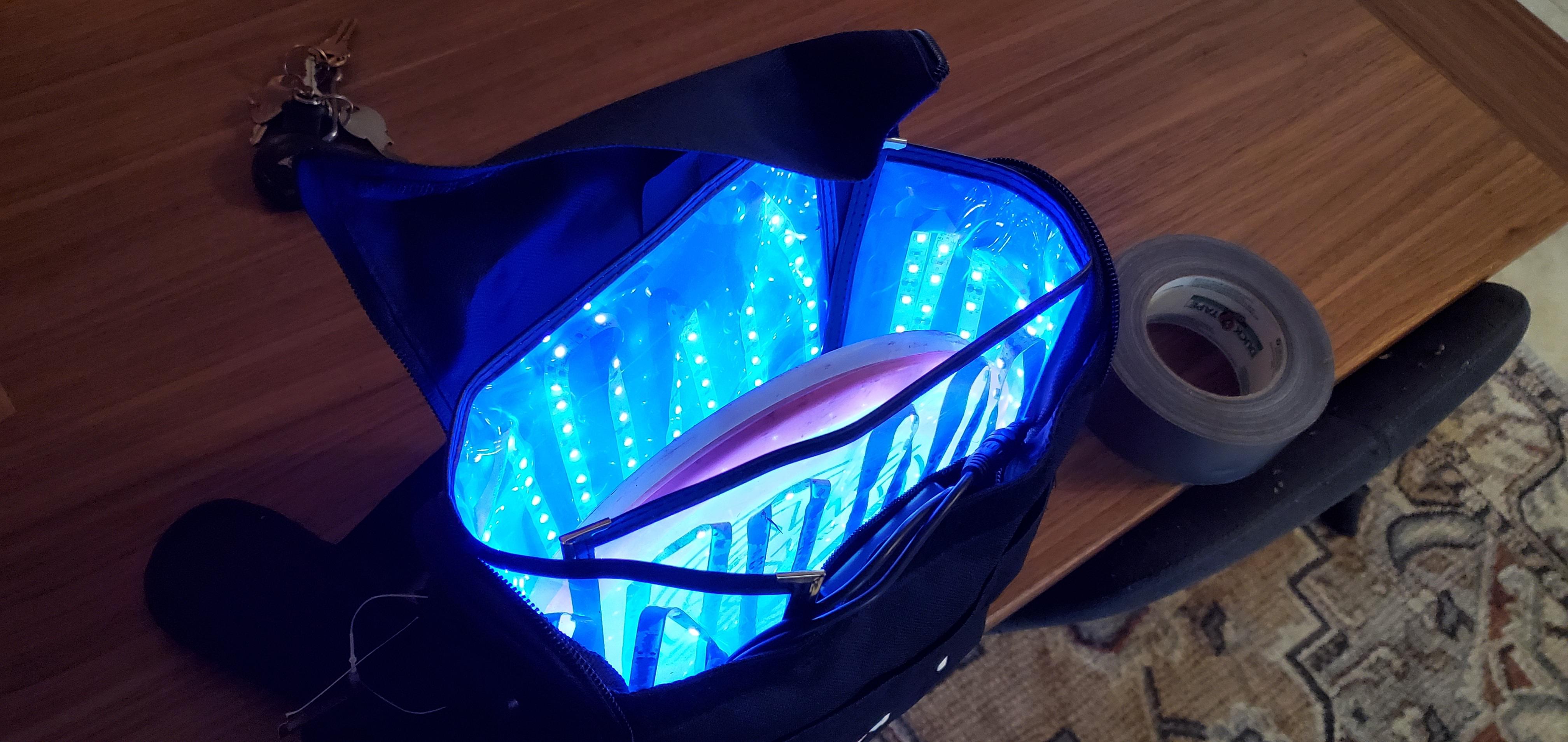 DIY Glow Bag is ready for the season. r/discgolf
