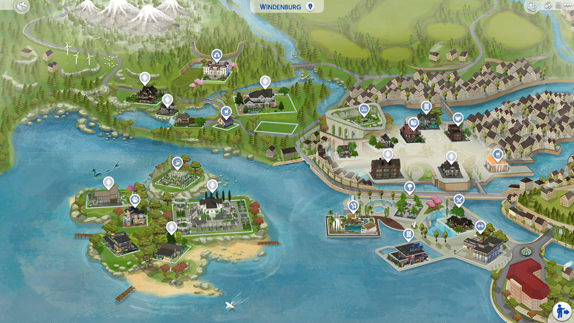 I love CC fanart maps! thesims