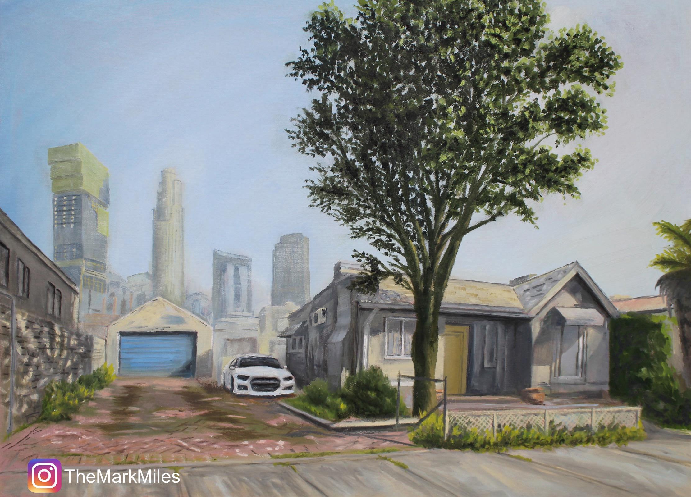 I painted Franklin's house from GTA V r/gaming