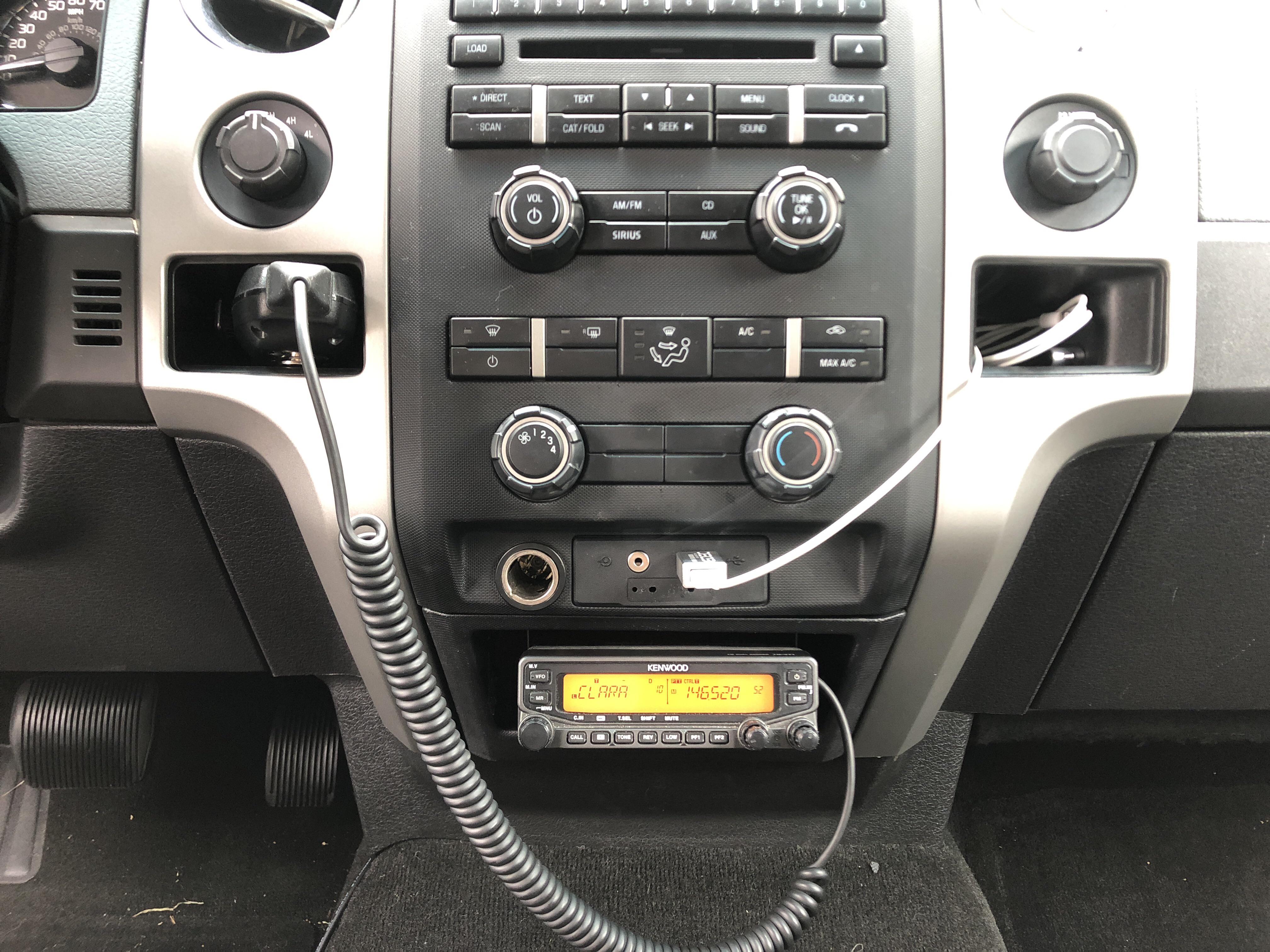 Kenwood TMV71 in 2012 F150 Finally! r/amateurradio