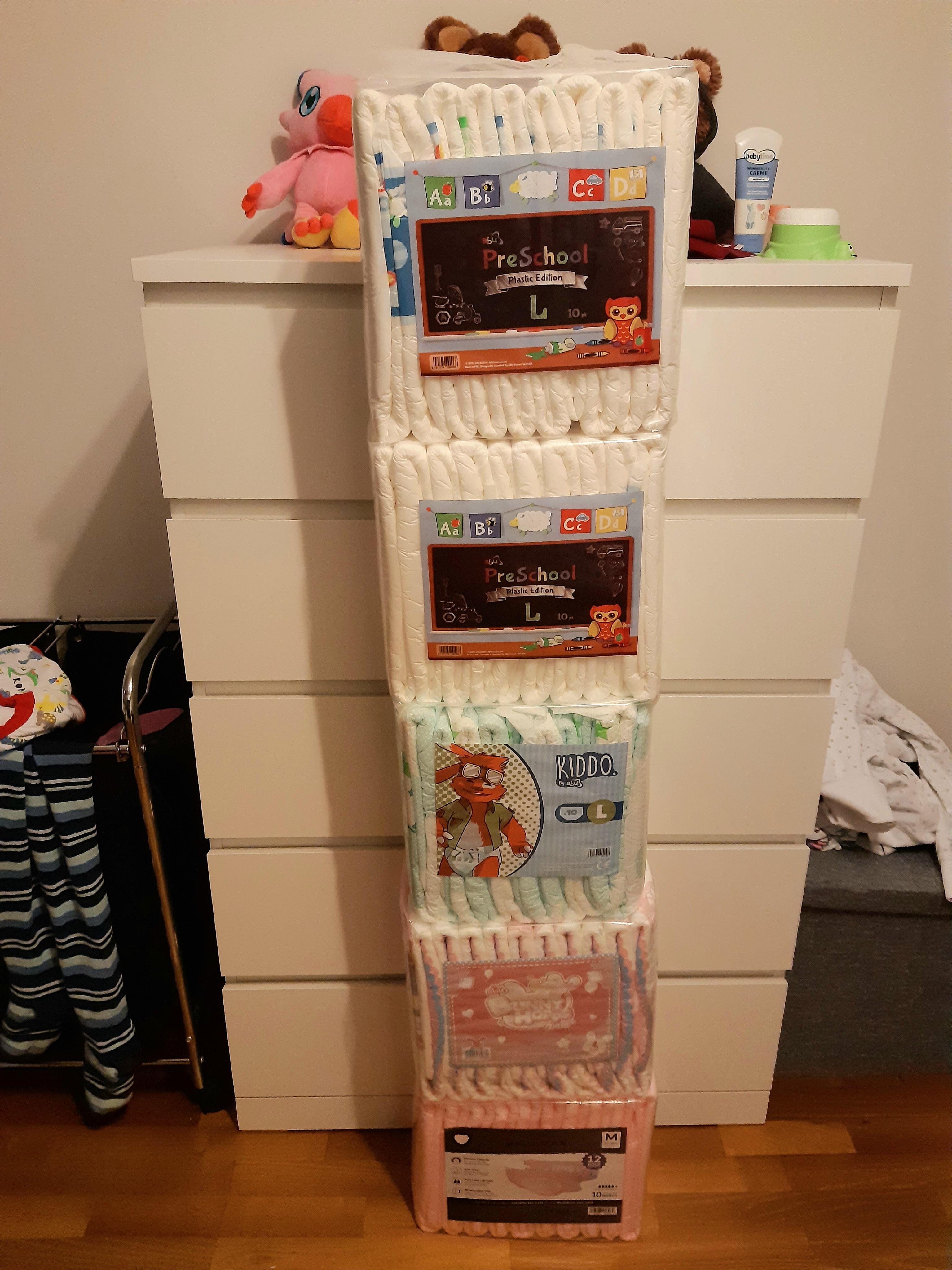 My latest "Daytime Diaper Tower" Order! r/ABDL