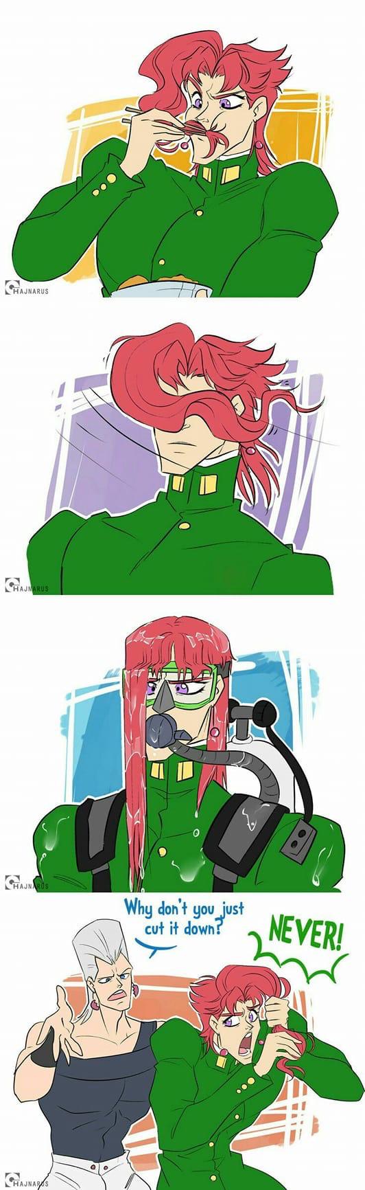 Kakyoin’s hair r/kakyoin