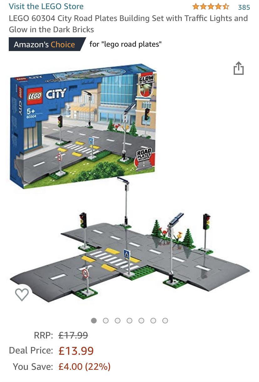 Amazon UK • LEGO 60304 City Road Plates • £13.99 • 22 Off r/LegoUK