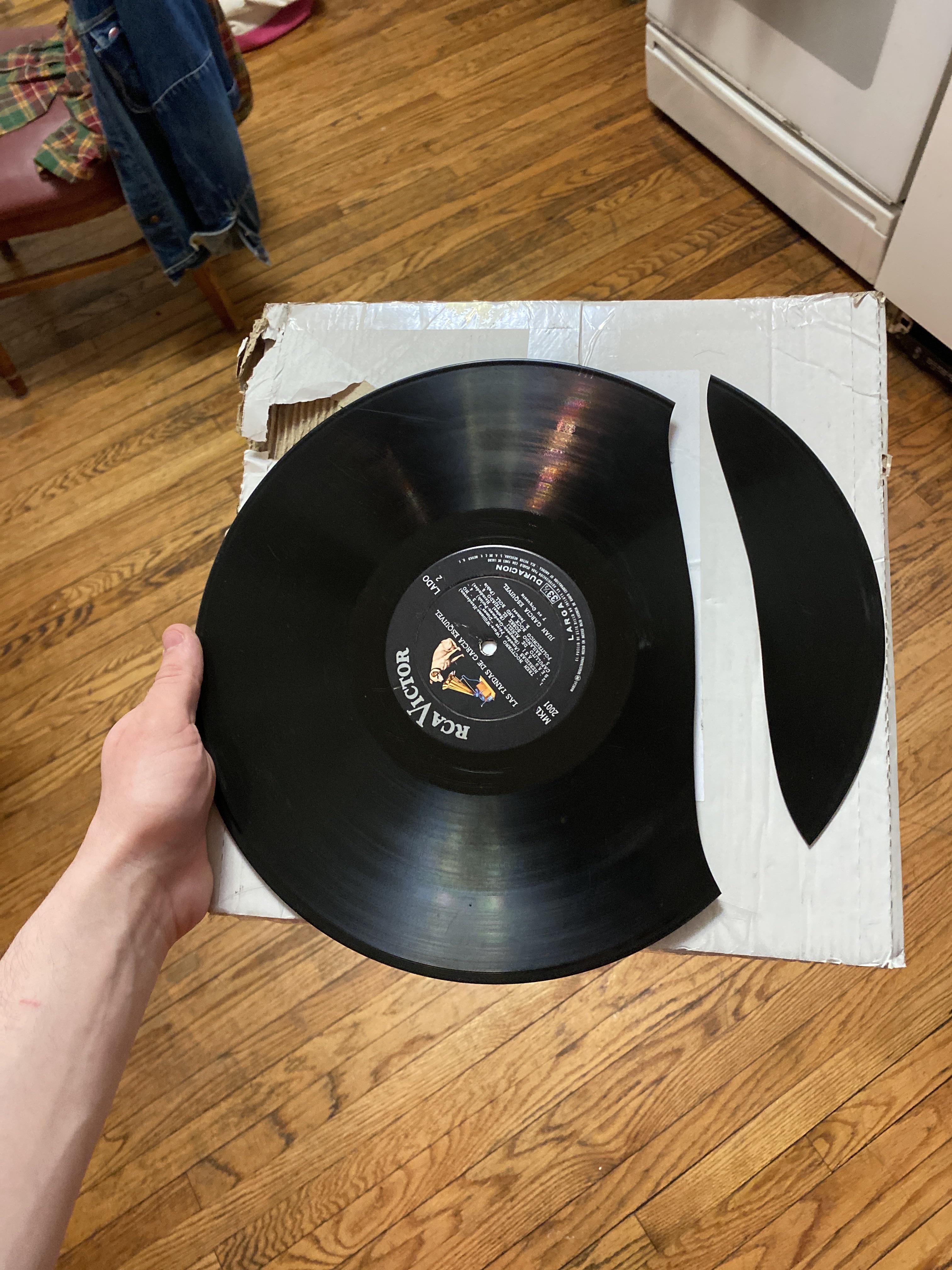 I won a rare vinyl record auction on eBay, this is how it arrived and