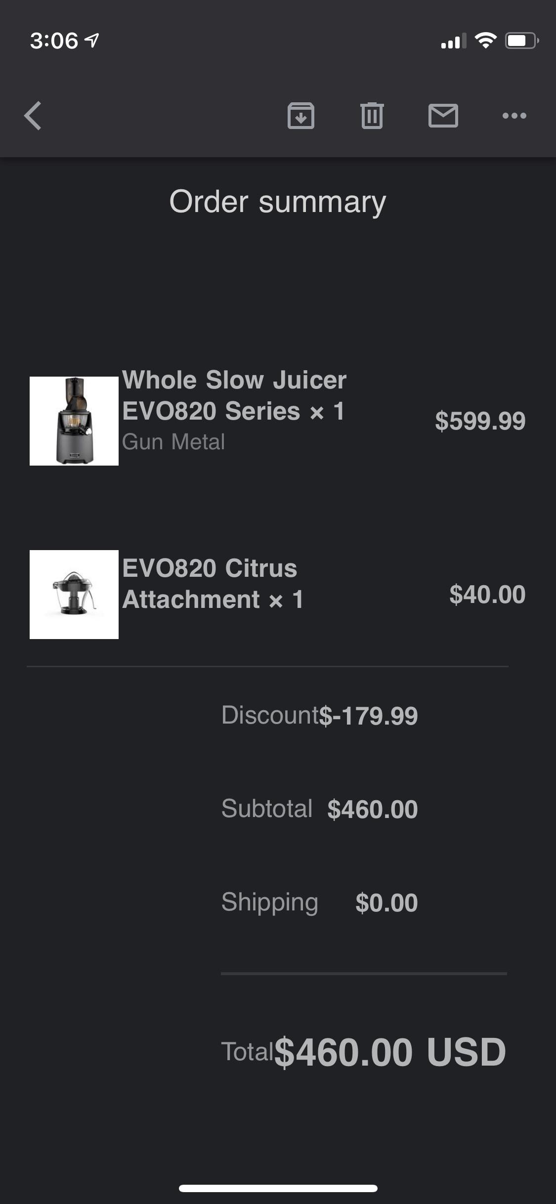 30 Black Friday sale at Kuvings. Just picked up the EVO820 for 400