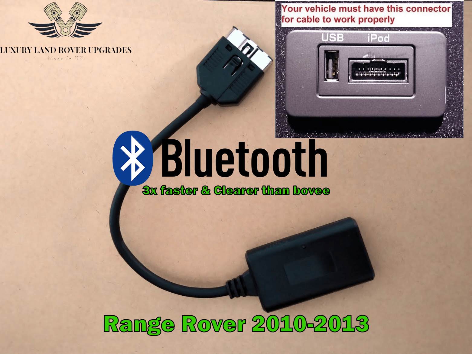 Simple plug and play bluetooth upgrade for the 20102013 range rover