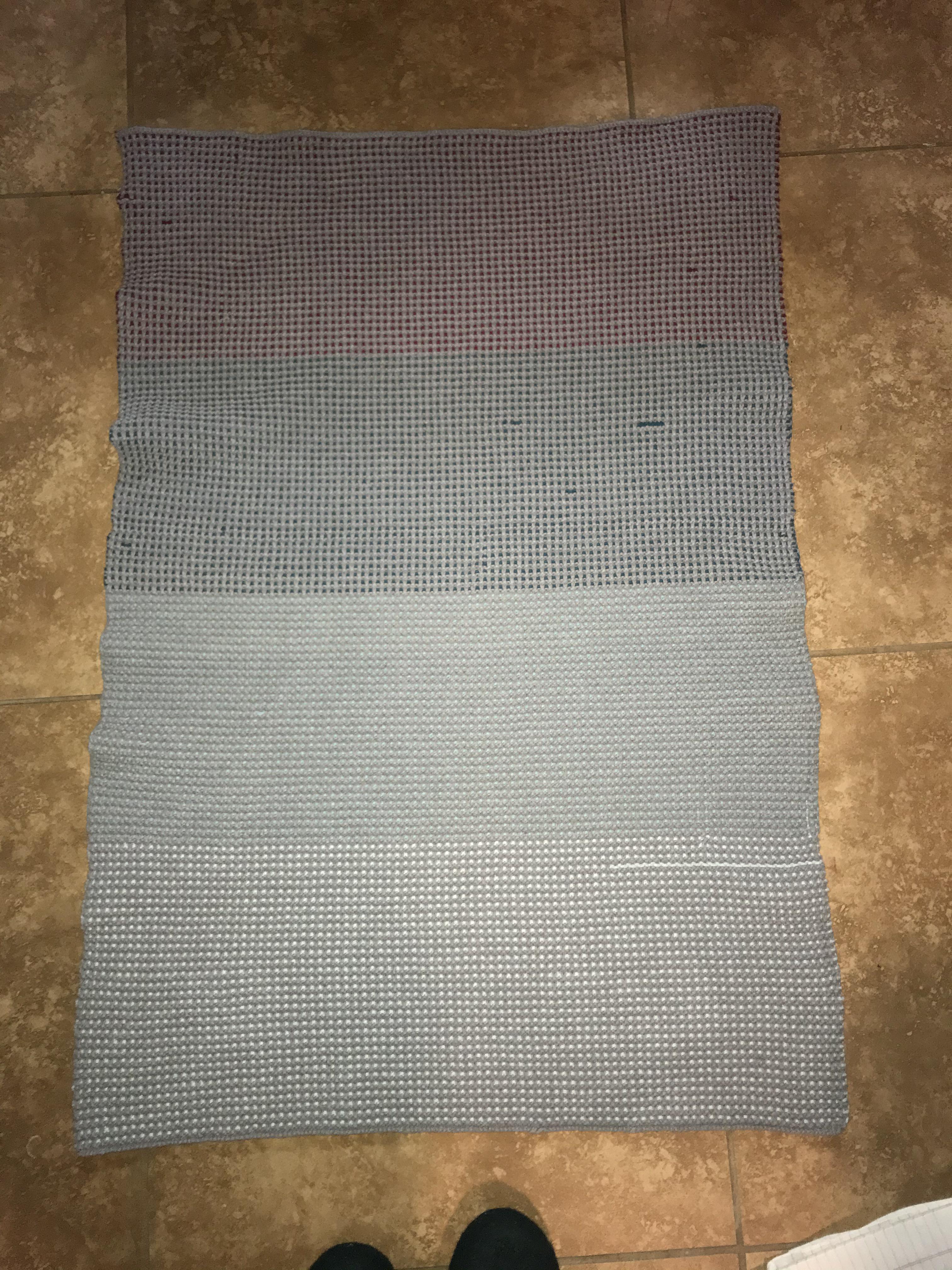 I finally finished my daughters baby blanket! Next baby due in July