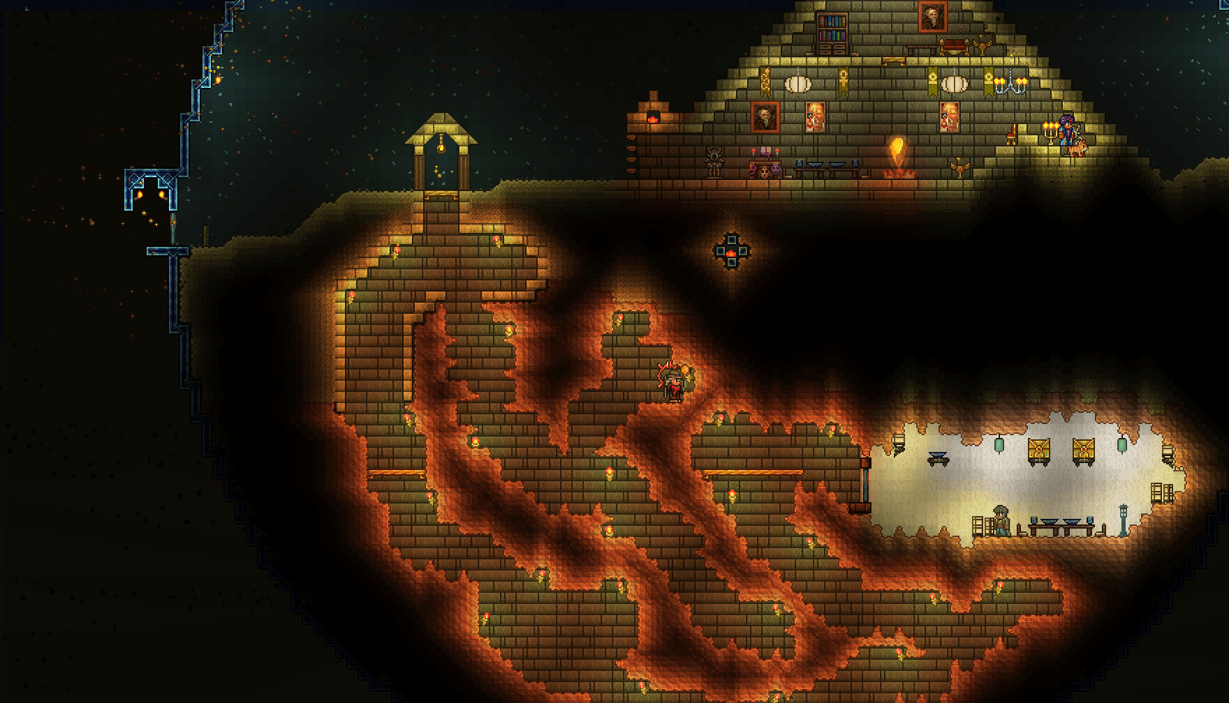 Desert Biome Sphere My First Ever Normal Build in Terraria r/Terraria