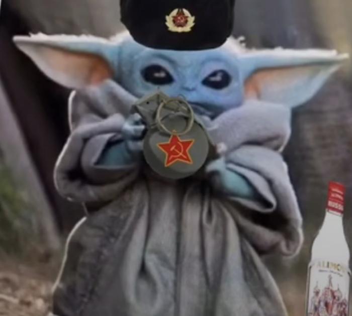 RUSSIAN baby yoda I love him so mutch 😍😍😍😍 u/qMaqed