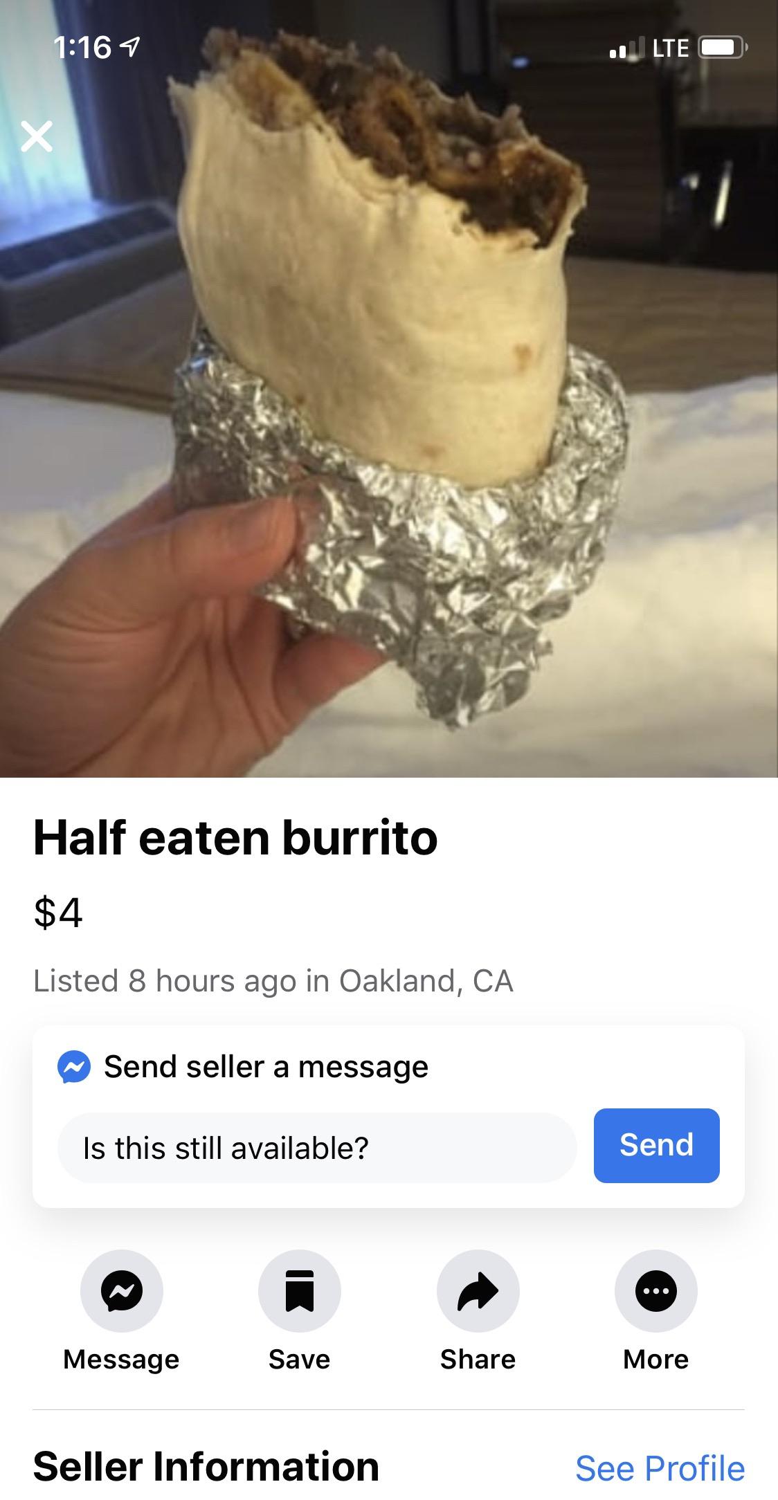 burrito perfect condition r/IASIP