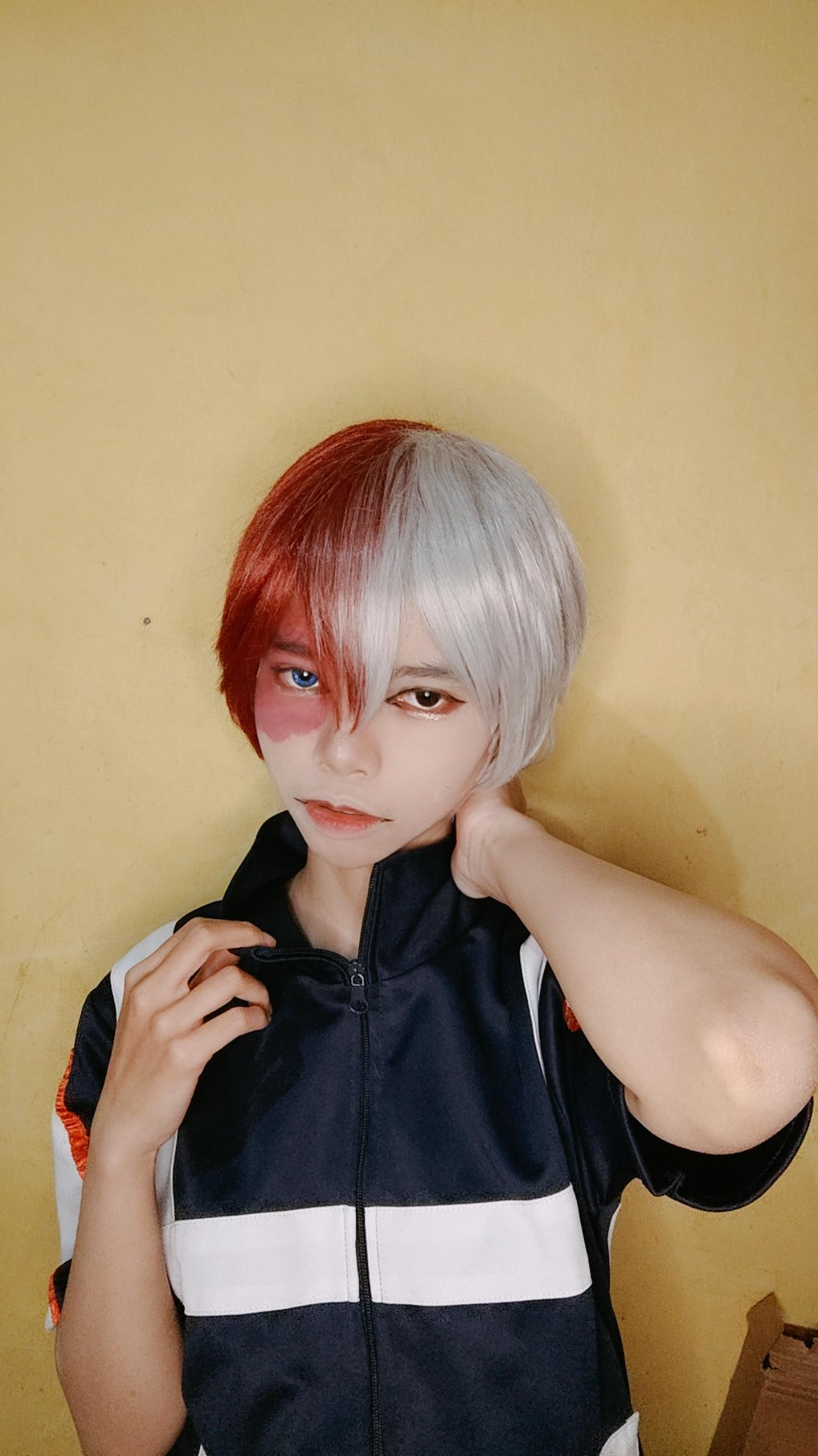 My Prince 🥰 I was really excited "Todoroki Shoto" cosplay, and he was my first man cosplay, I