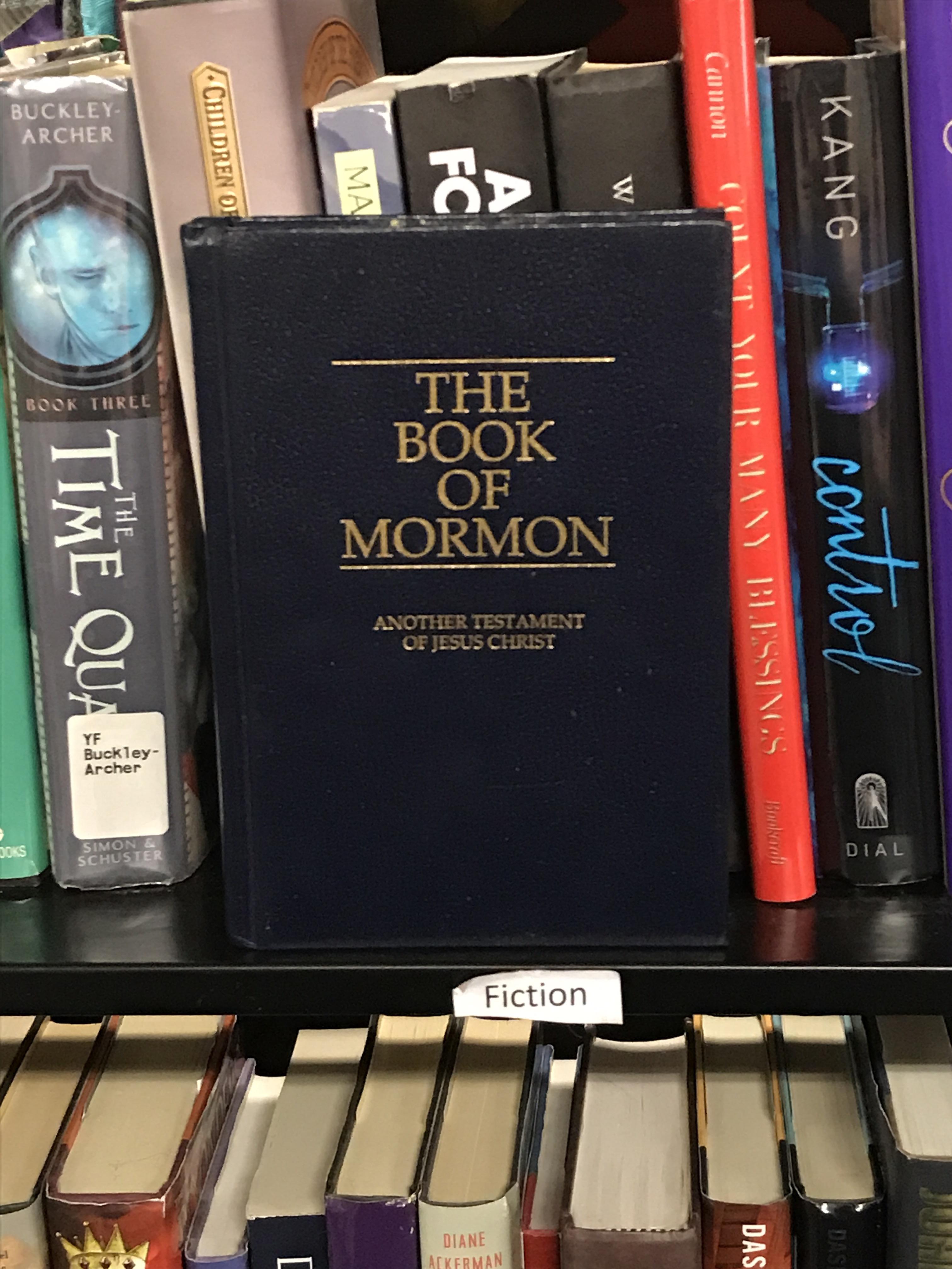 Seen at a thrift store in West Valley, UT r/exmormon